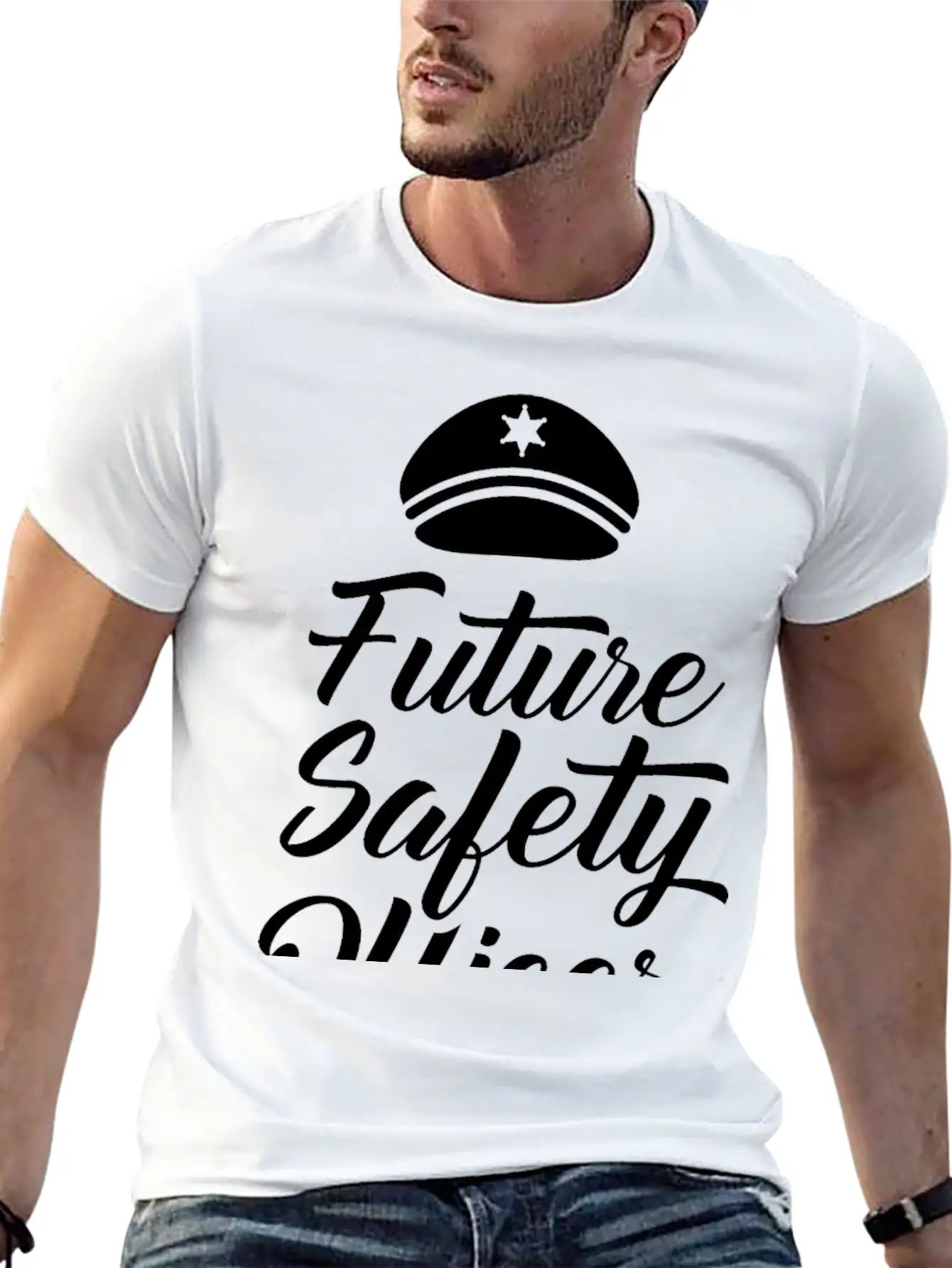 Future Safety Officer Saying Security Cop Guard Unisex Casual T-Shirt – Clean Design For Daily Comfort