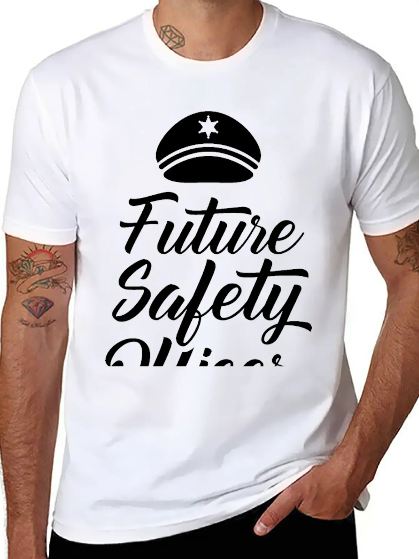 Future Safety Officer Saying Security Cop Guard Unisex Casual T-Shirt – Clean Design For Daily Comfort