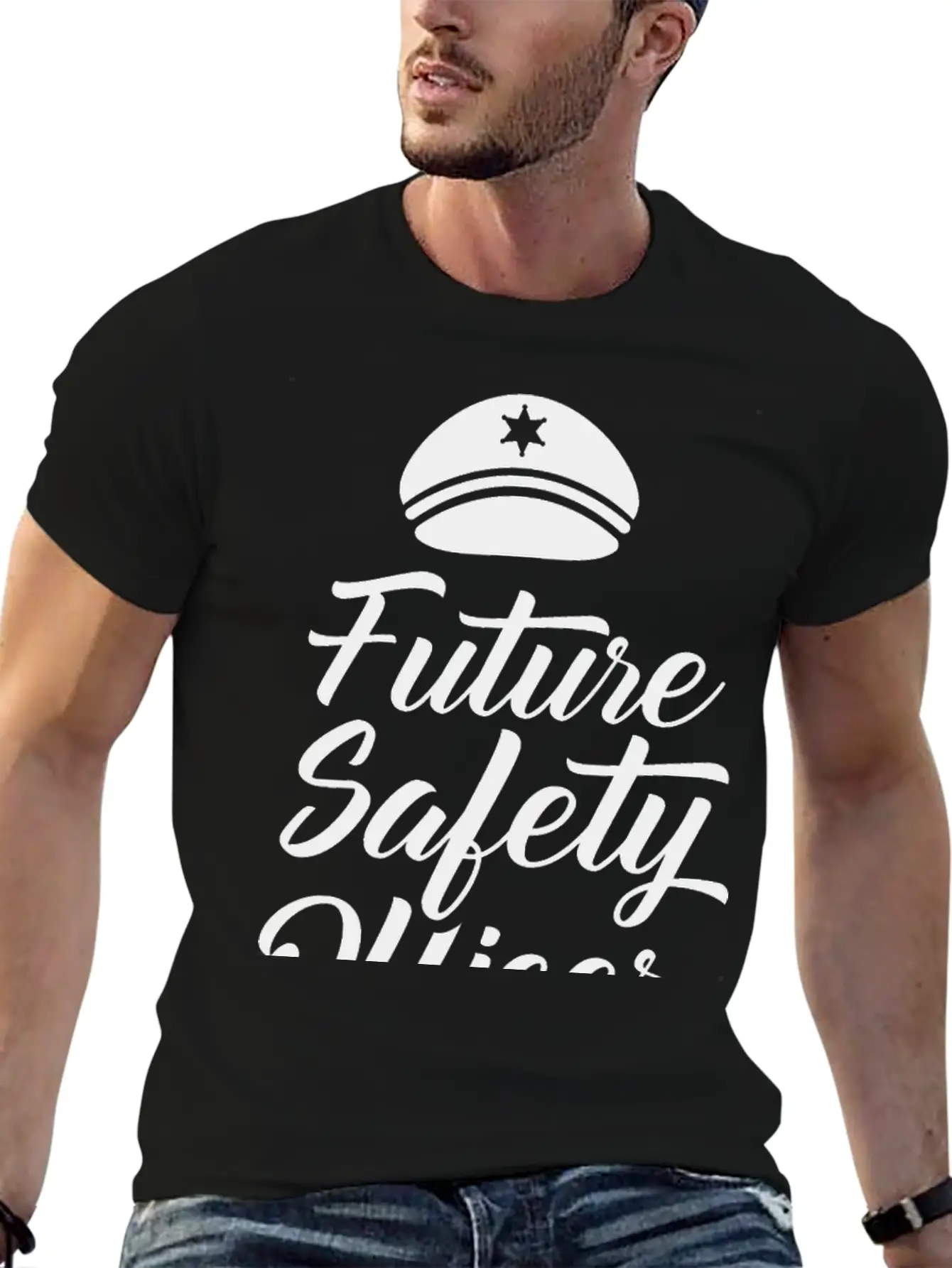 Future Safety Officer Saying Security Cop Guard Unisex Casual T-Shirt – Clean Design For Daily Comfort