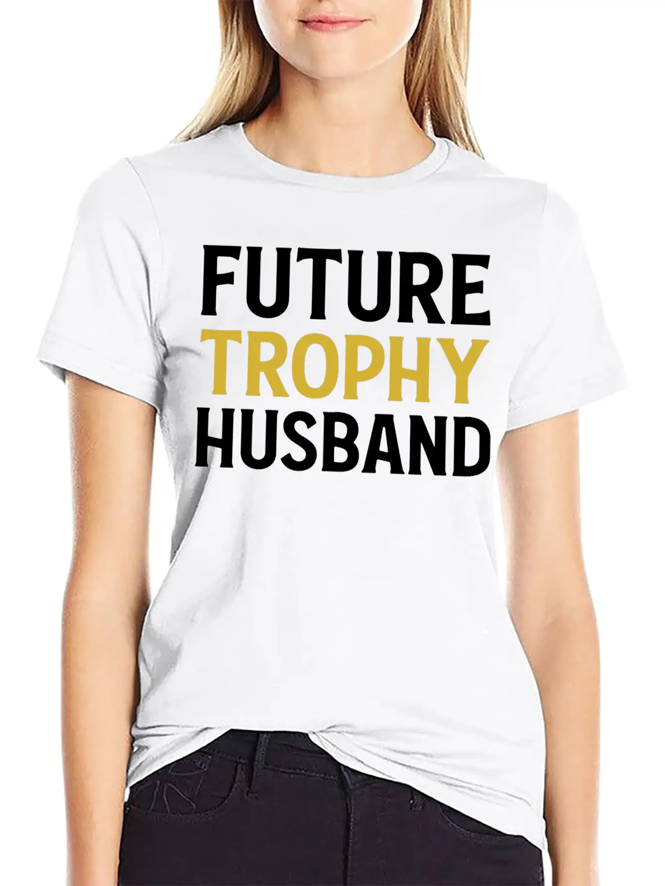Future Trophy Husband Funny Husband To Be Comfortable Minimalist Graphic Tee – Summer Style Essential