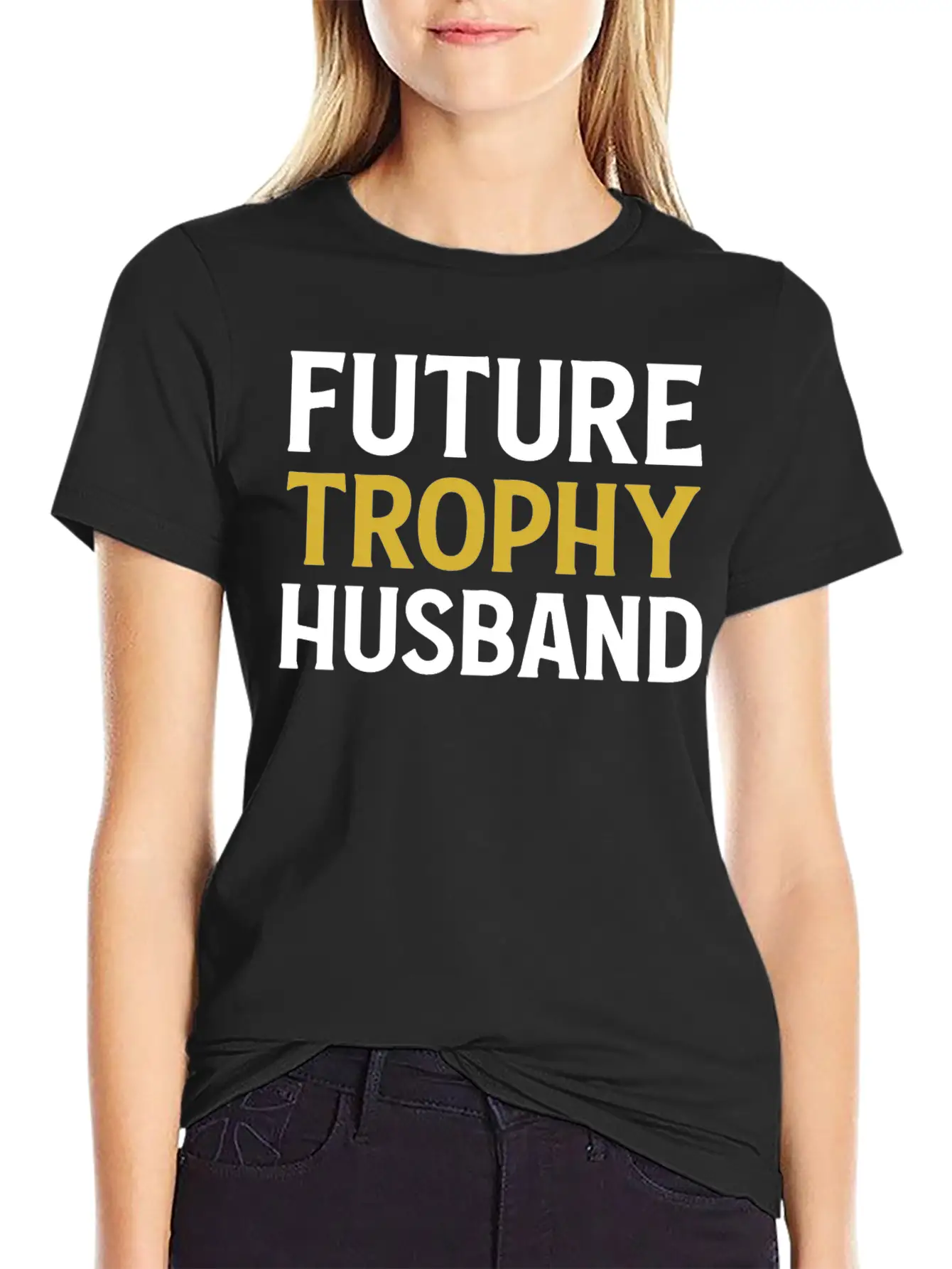 Future Trophy Husband Funny Husband To Be Comfortable Minimalist Graphic Tee – Summer Style Essential