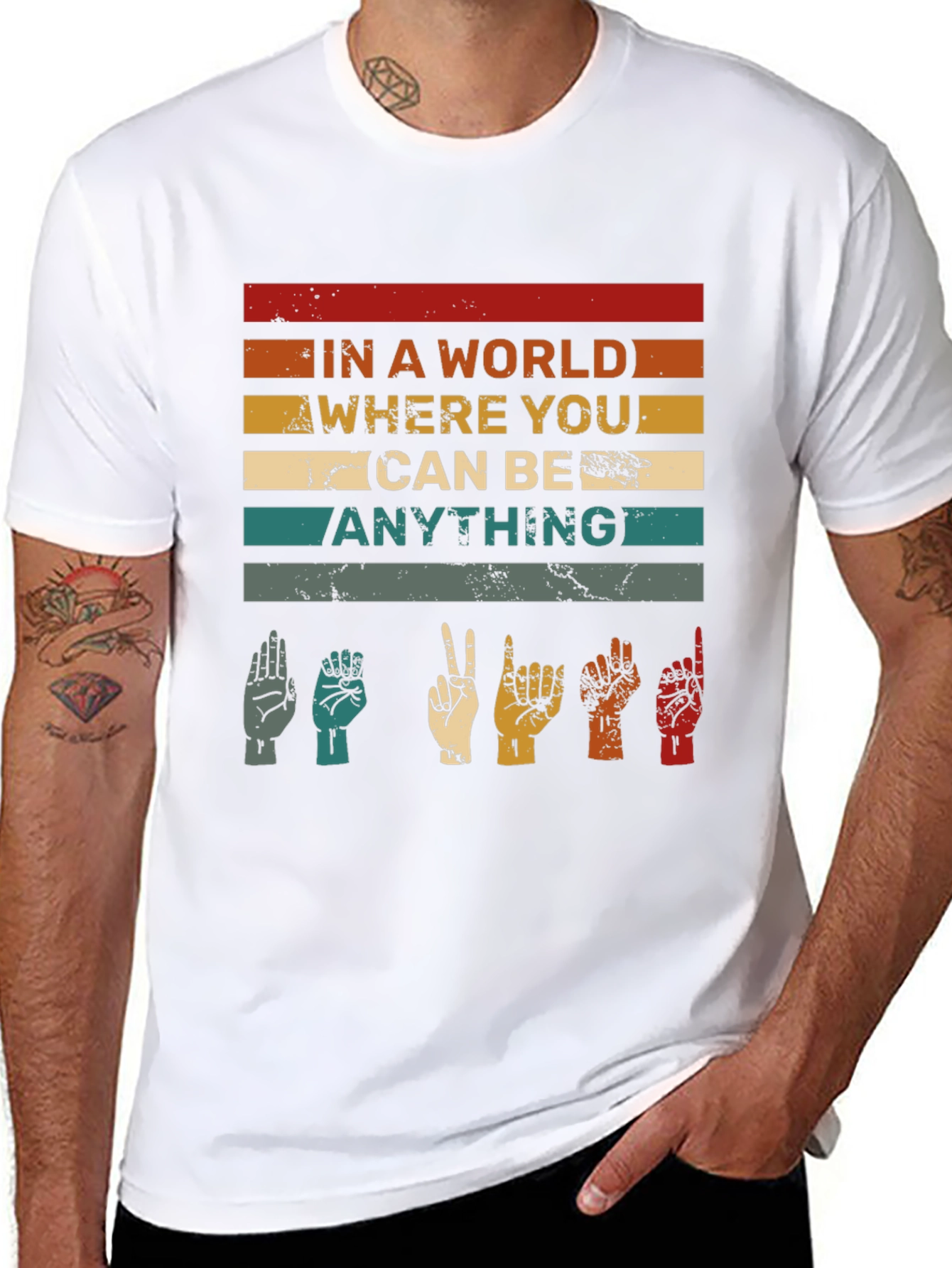 In A World Be Anything ASL T-Shirt