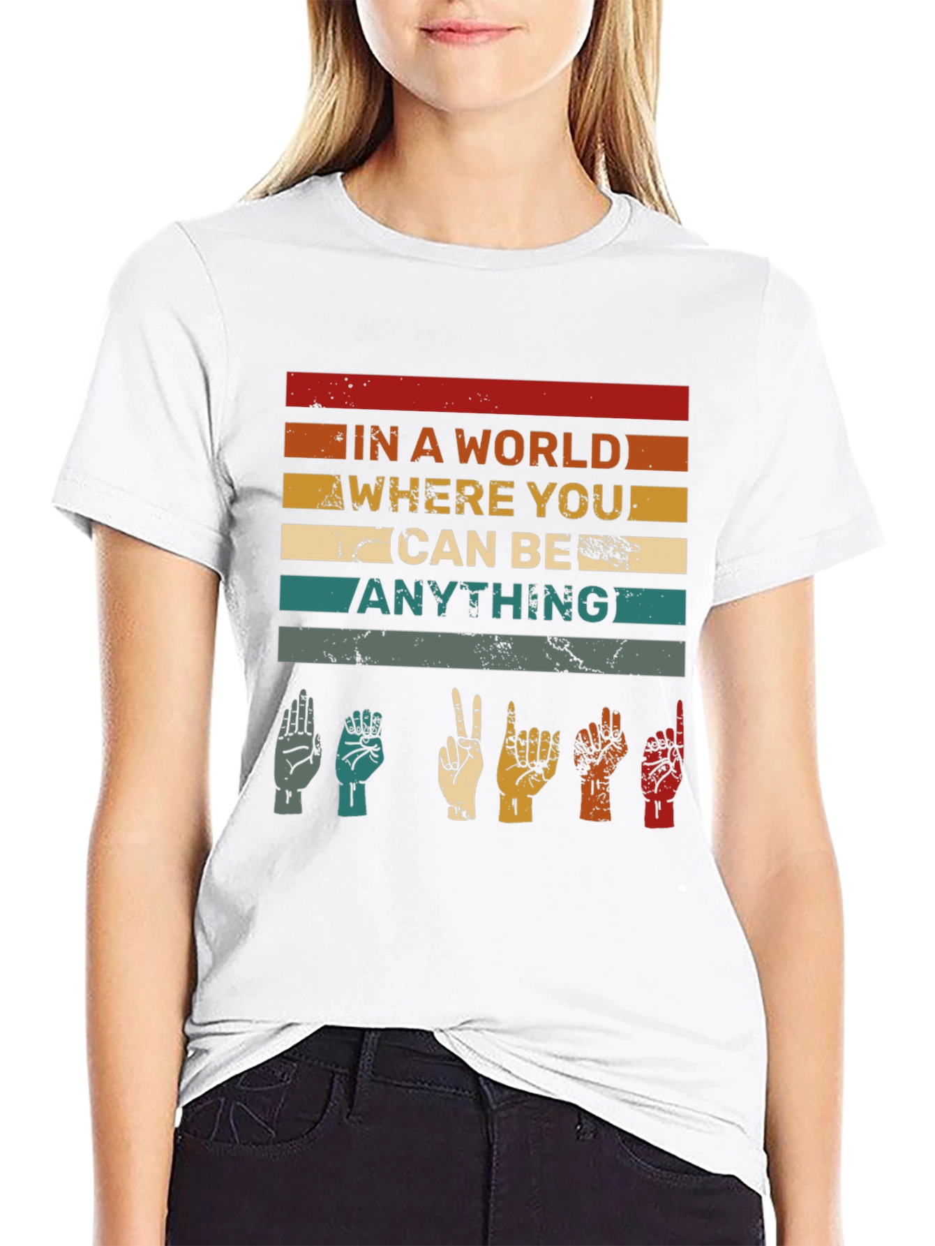 In A World Be Anything ASL T-Shirt