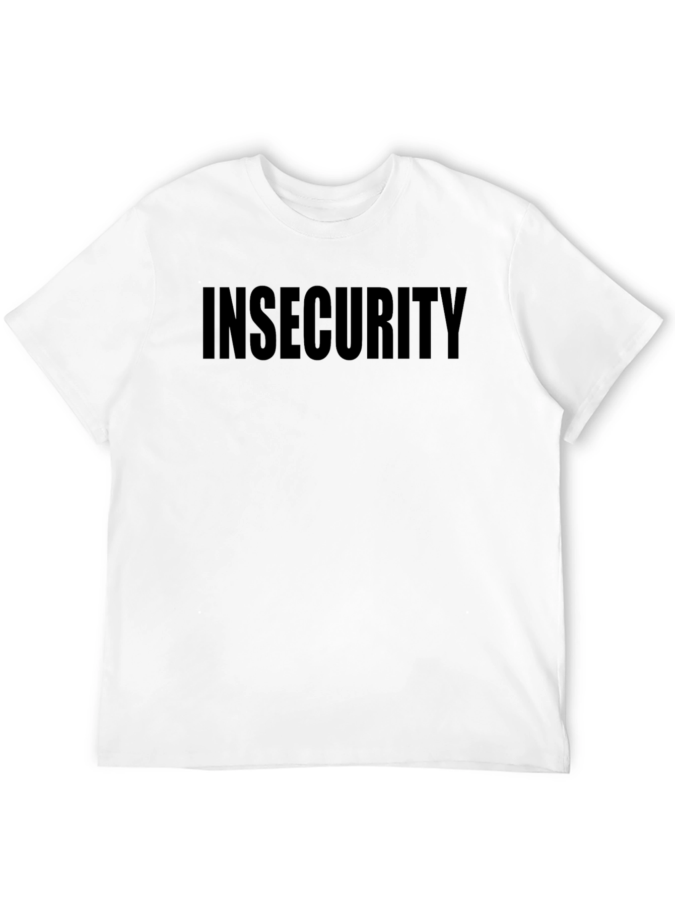 Insecurity Graphic Tee - Black Cotton T-Shirt