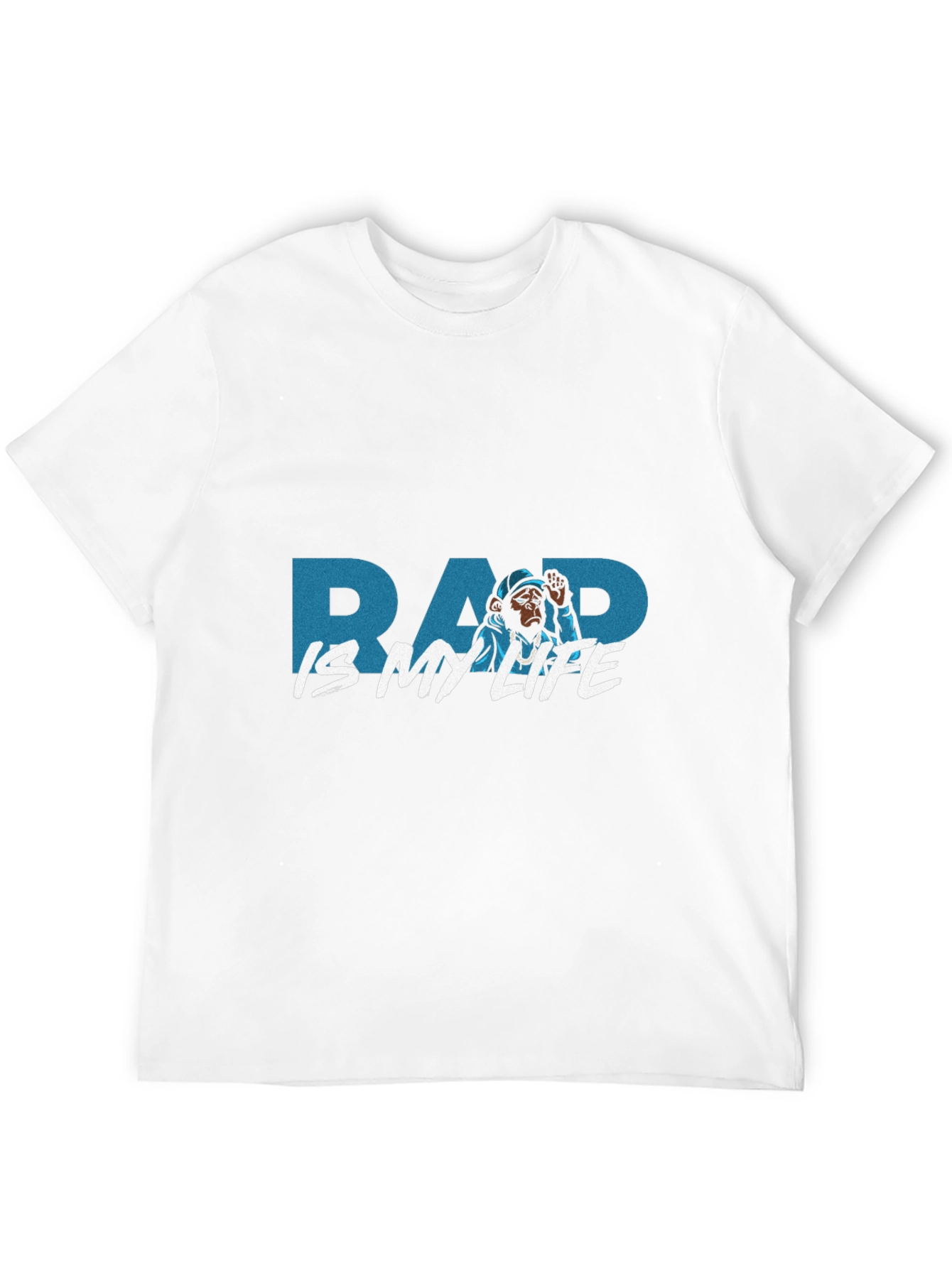 Rap Is My Life Monkey Graphic Black T-Shirt