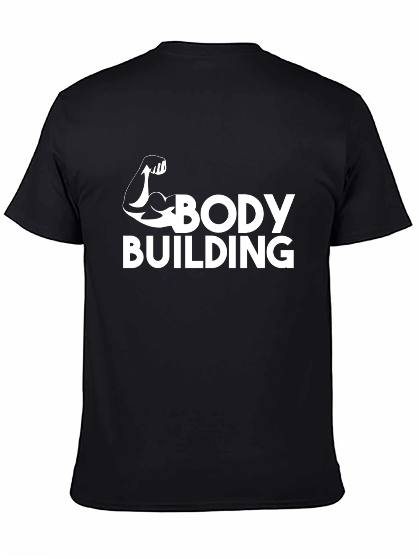 Bodybuilding Graphic Tee - Black Gym Shirt