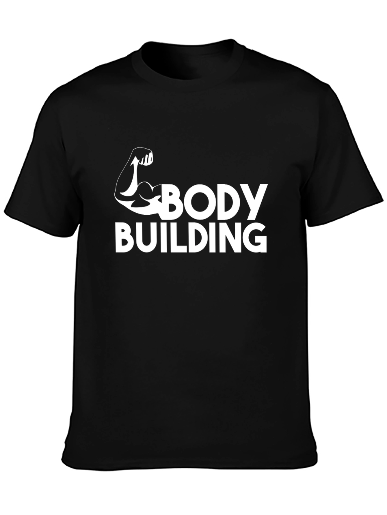 Bodybuilding Graphic Tee - Black Gym Shirt