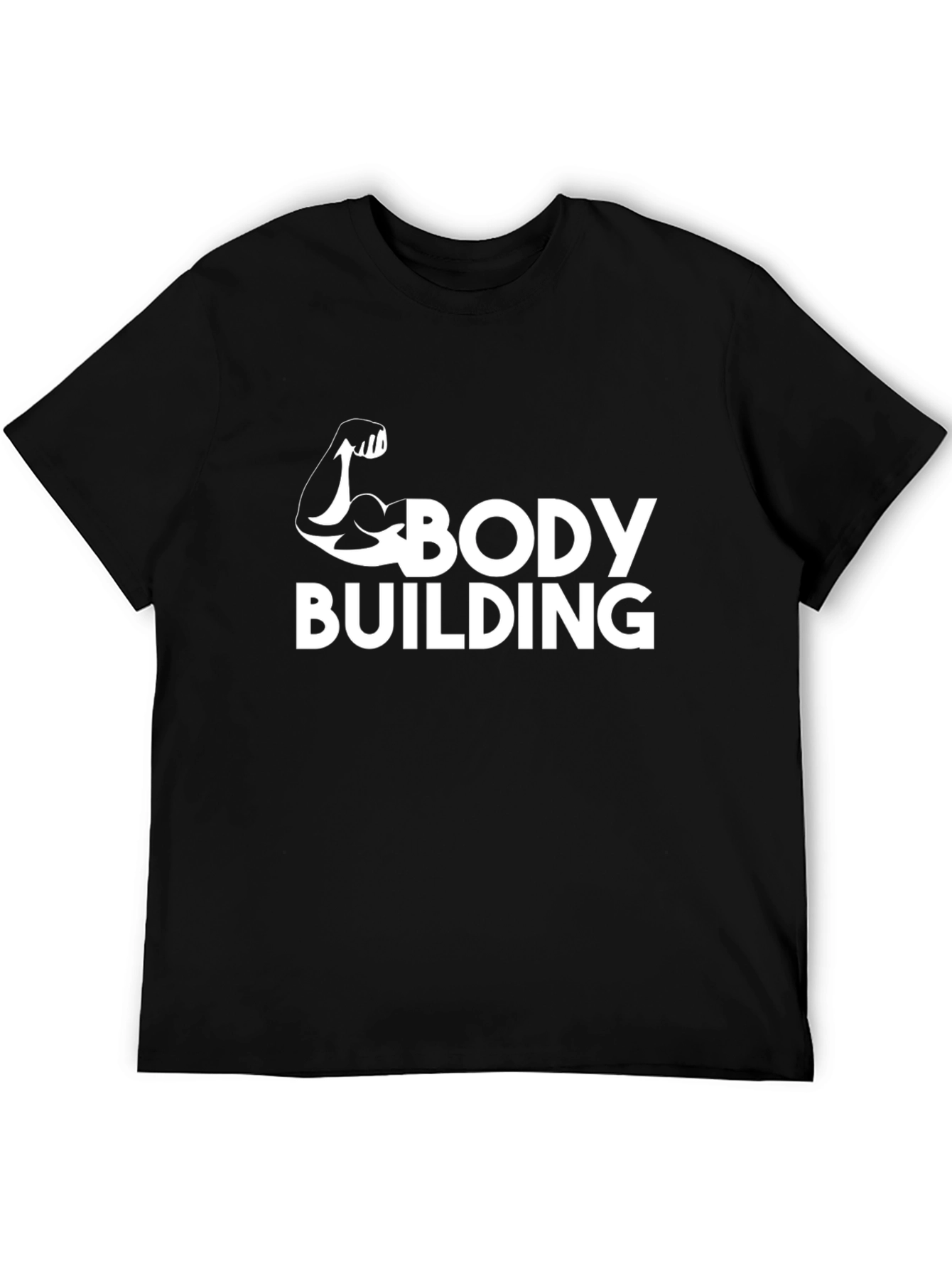 Bodybuilding Graphic Tee - Black Gym Shirt