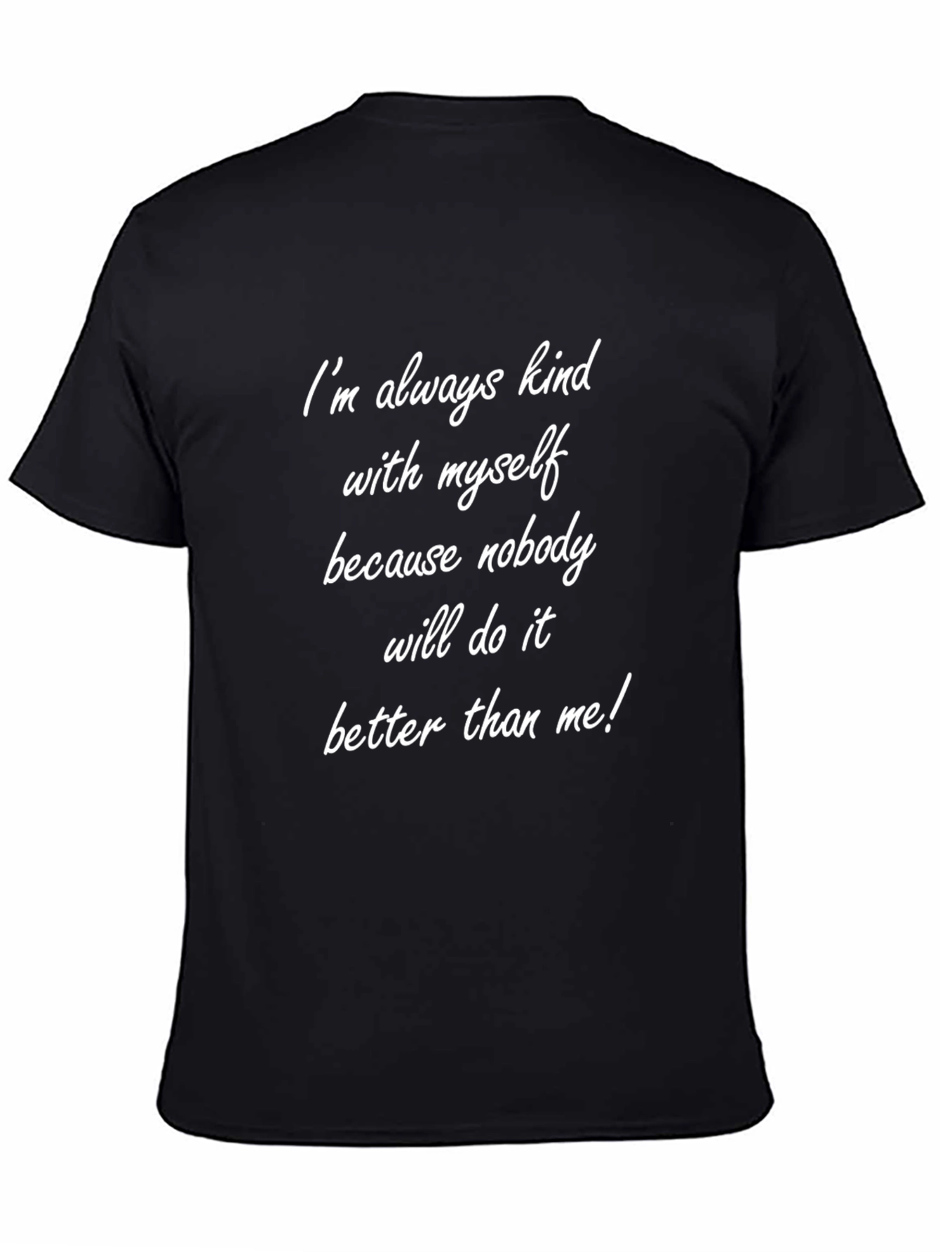 Kind to Myself Mens Black T-Shirt