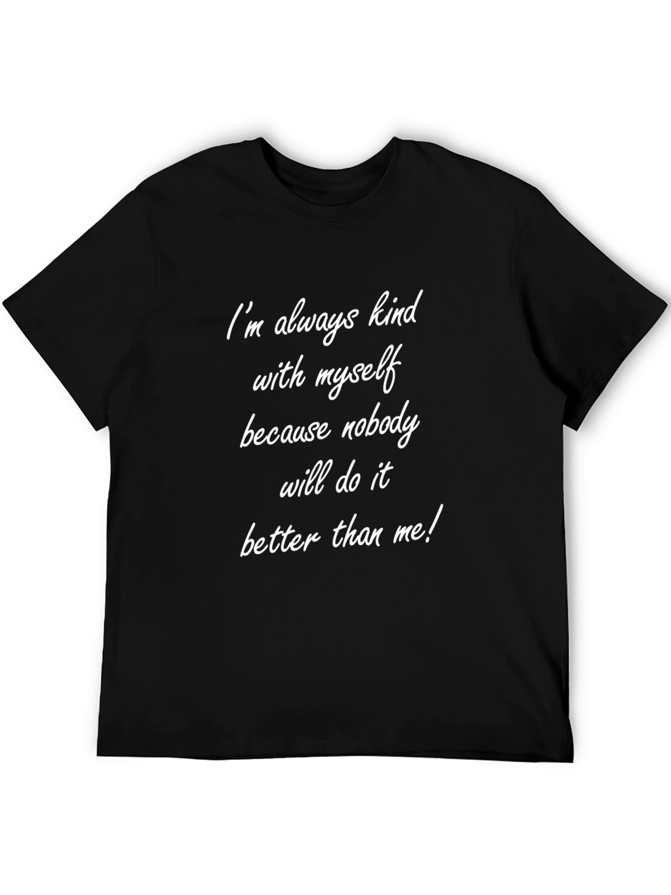 Kind to Myself Mens Black T-Shirt