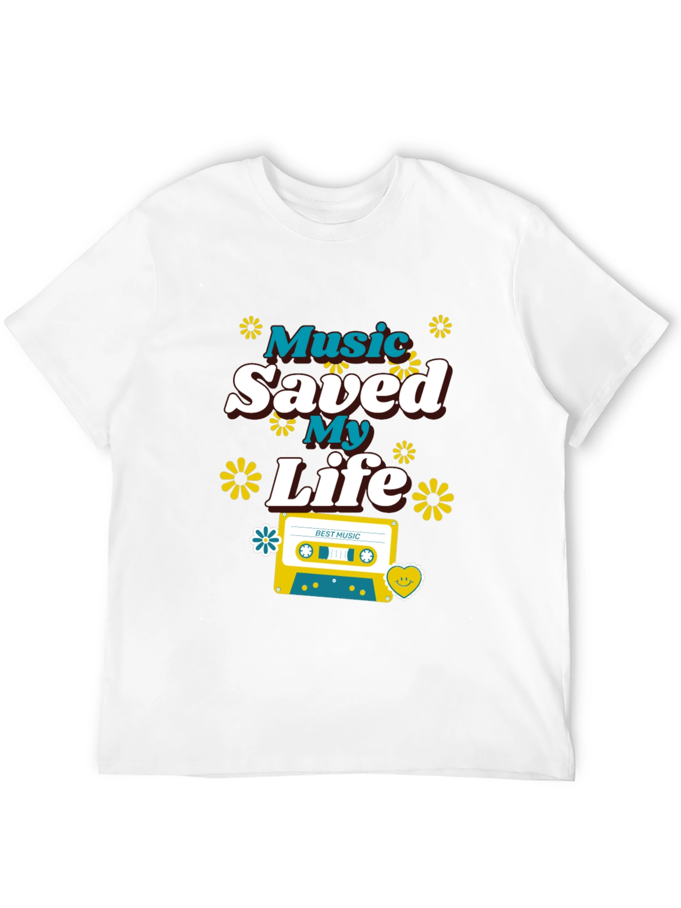 Music Saved My Life Retro Graphic Tee