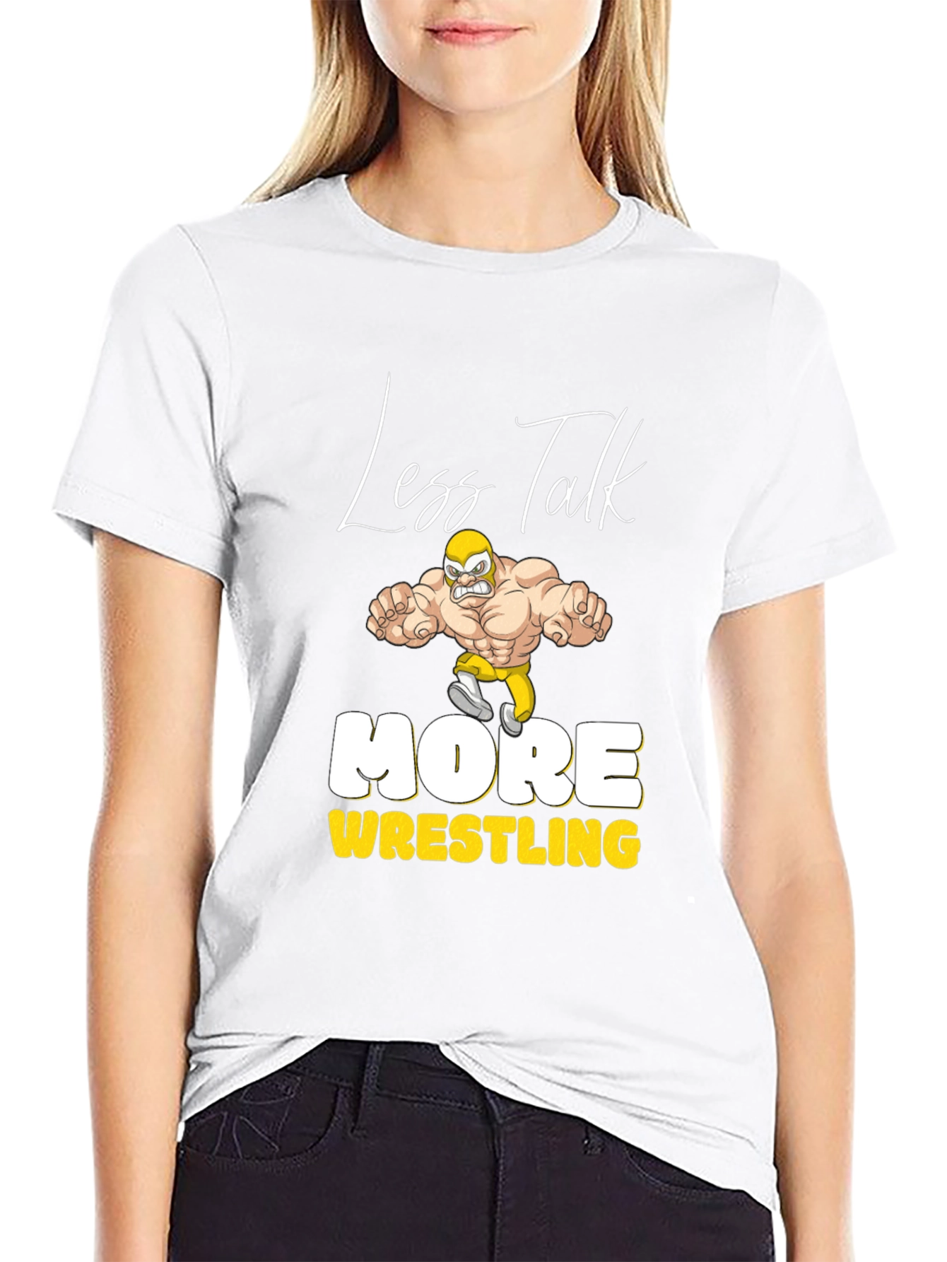 Less Talk More Wrestling Graphic Tee
