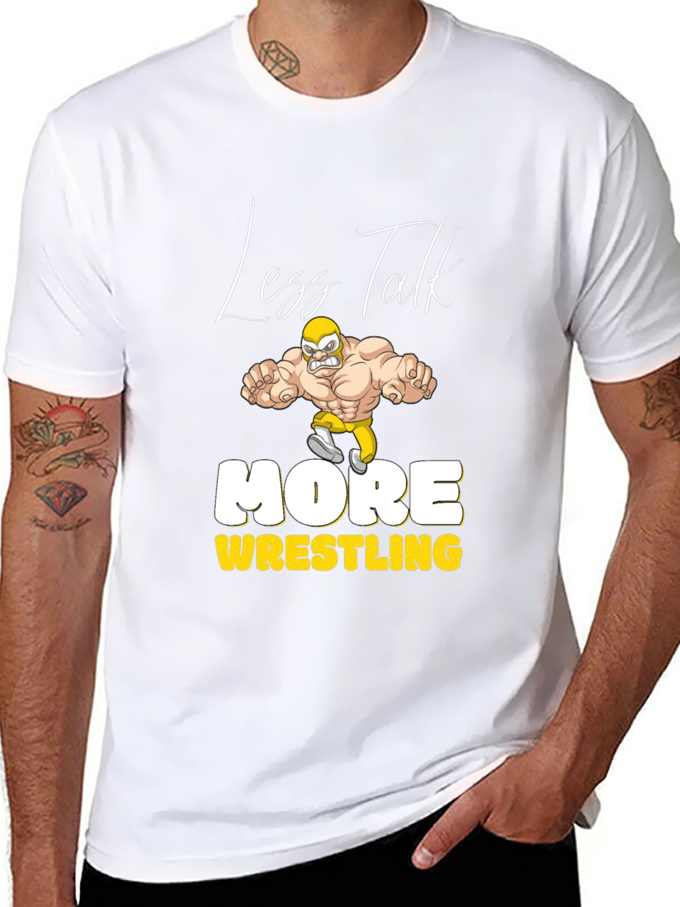 Less Talk More Wrestling Graphic Tee