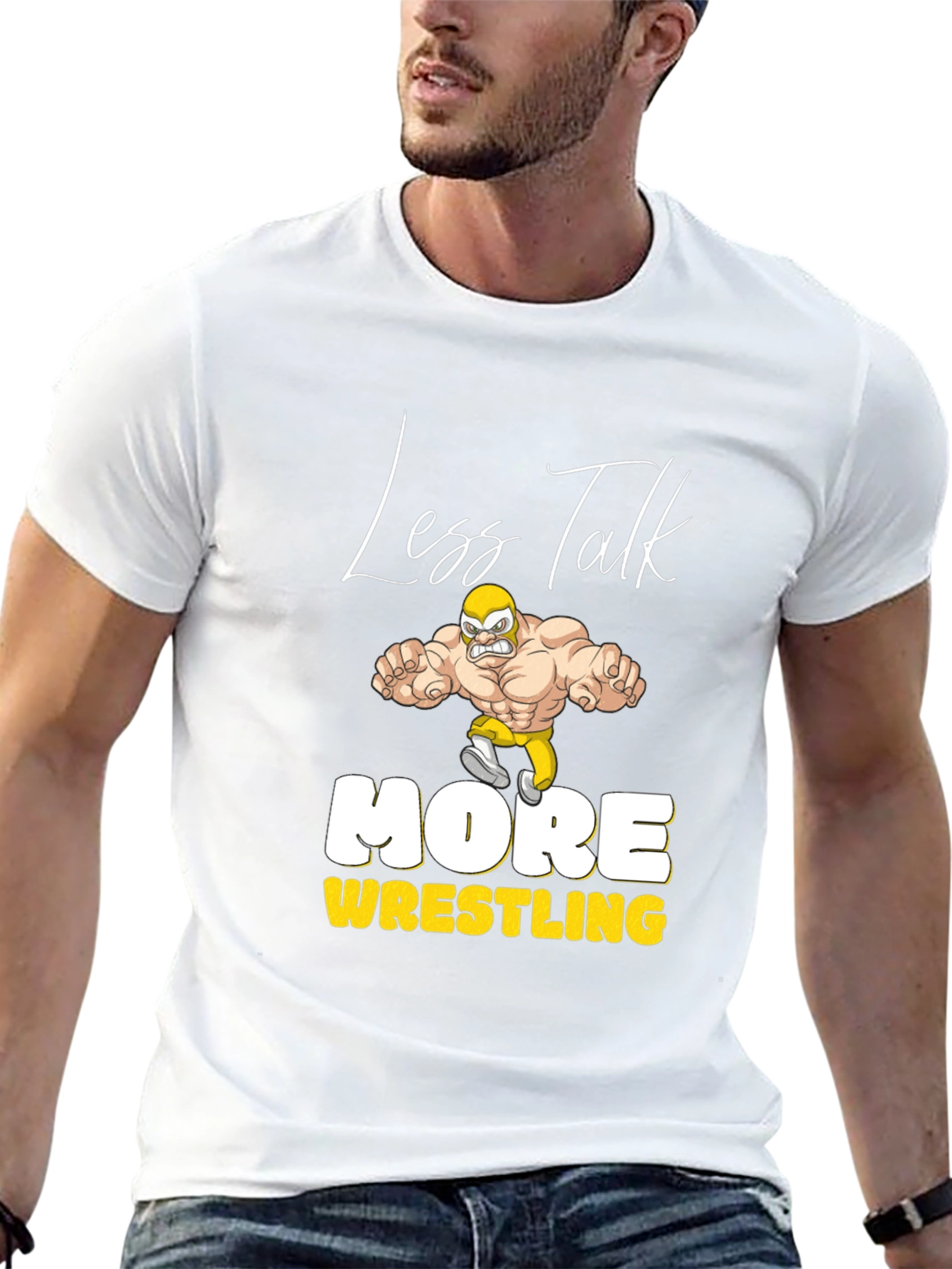 Less Talk More Wrestling Graphic Tee