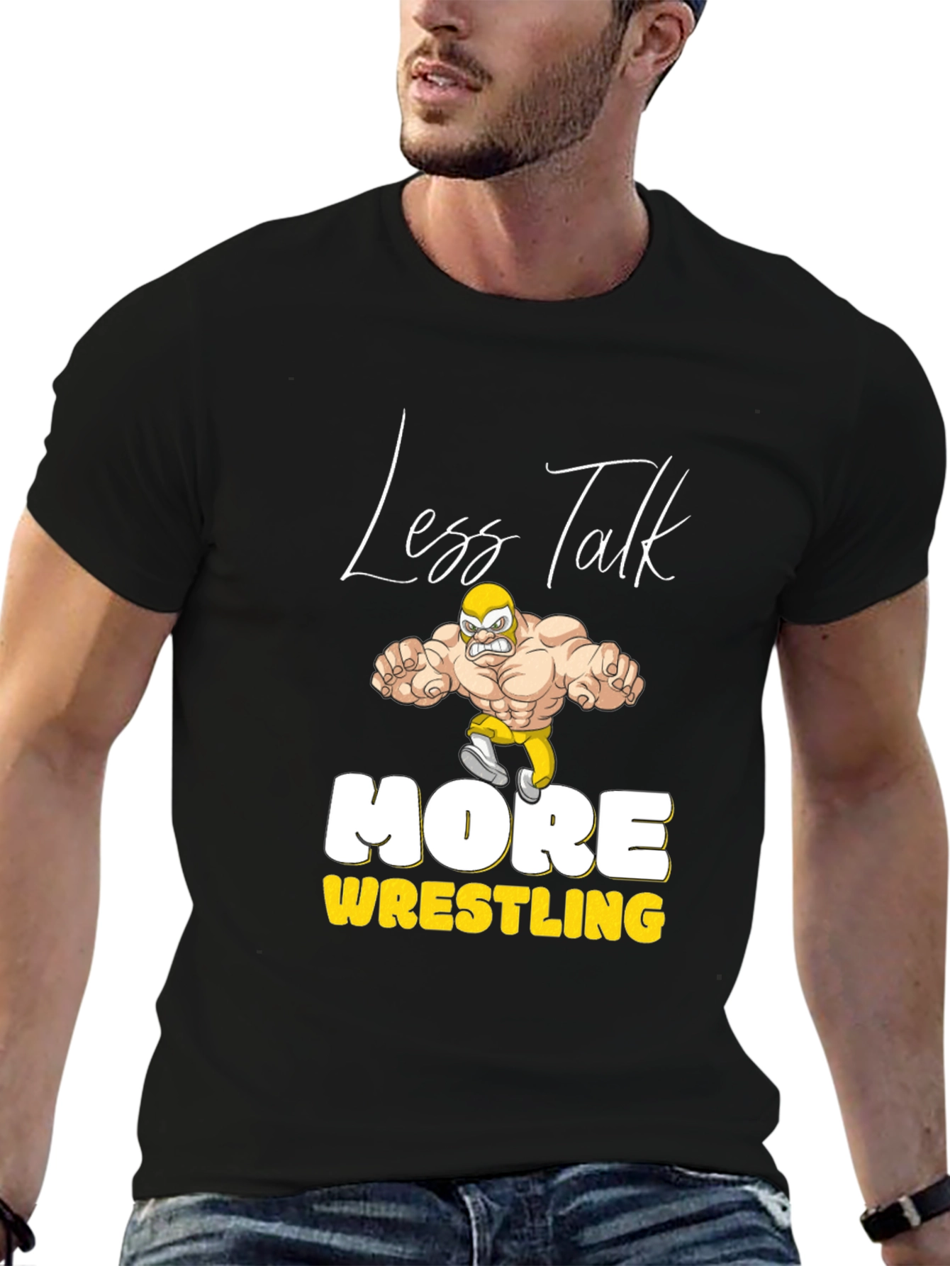 Less Talk More Wrestling Graphic Tee