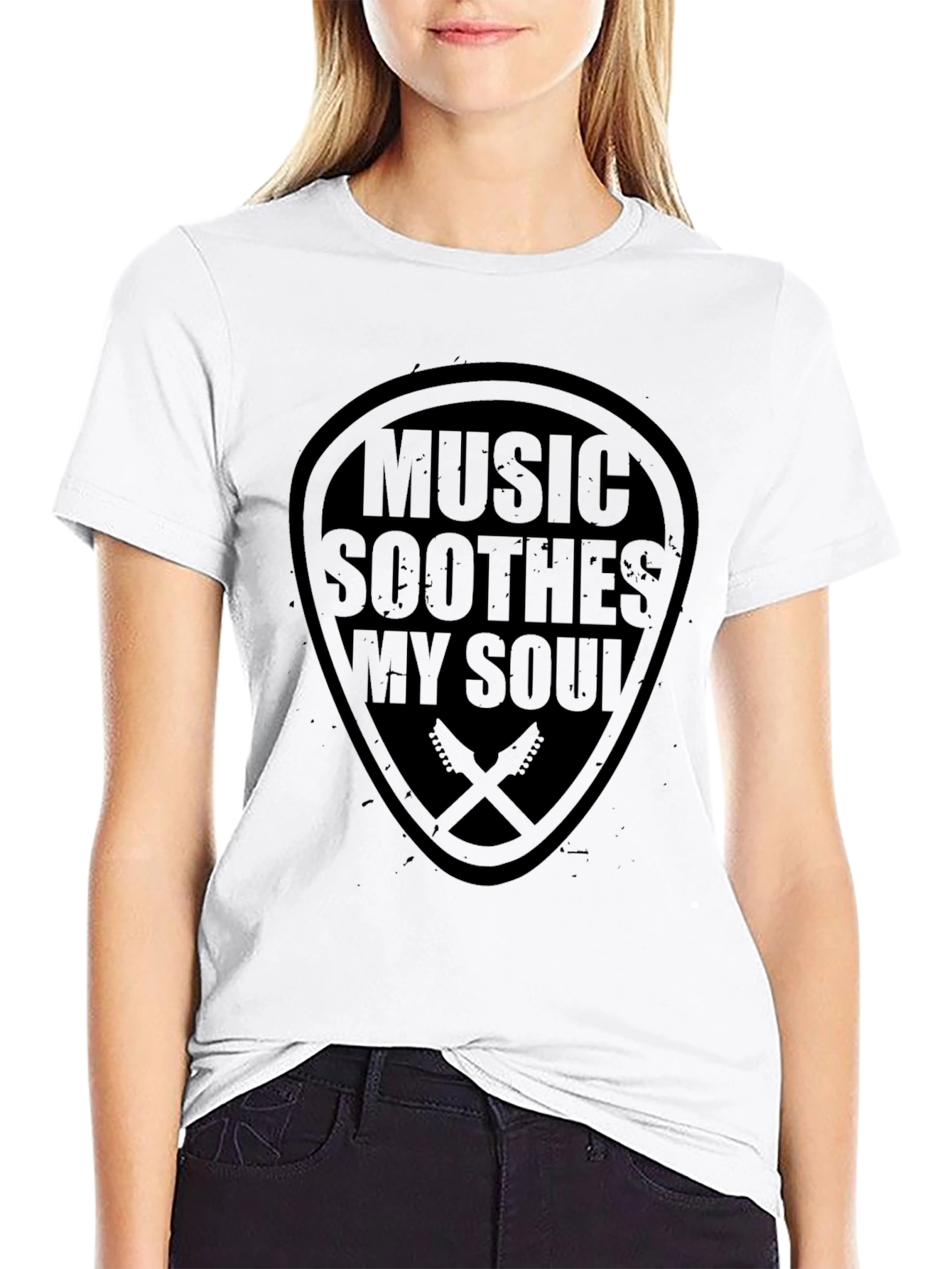 Music Soothes My Soul Guitar T-Shirt