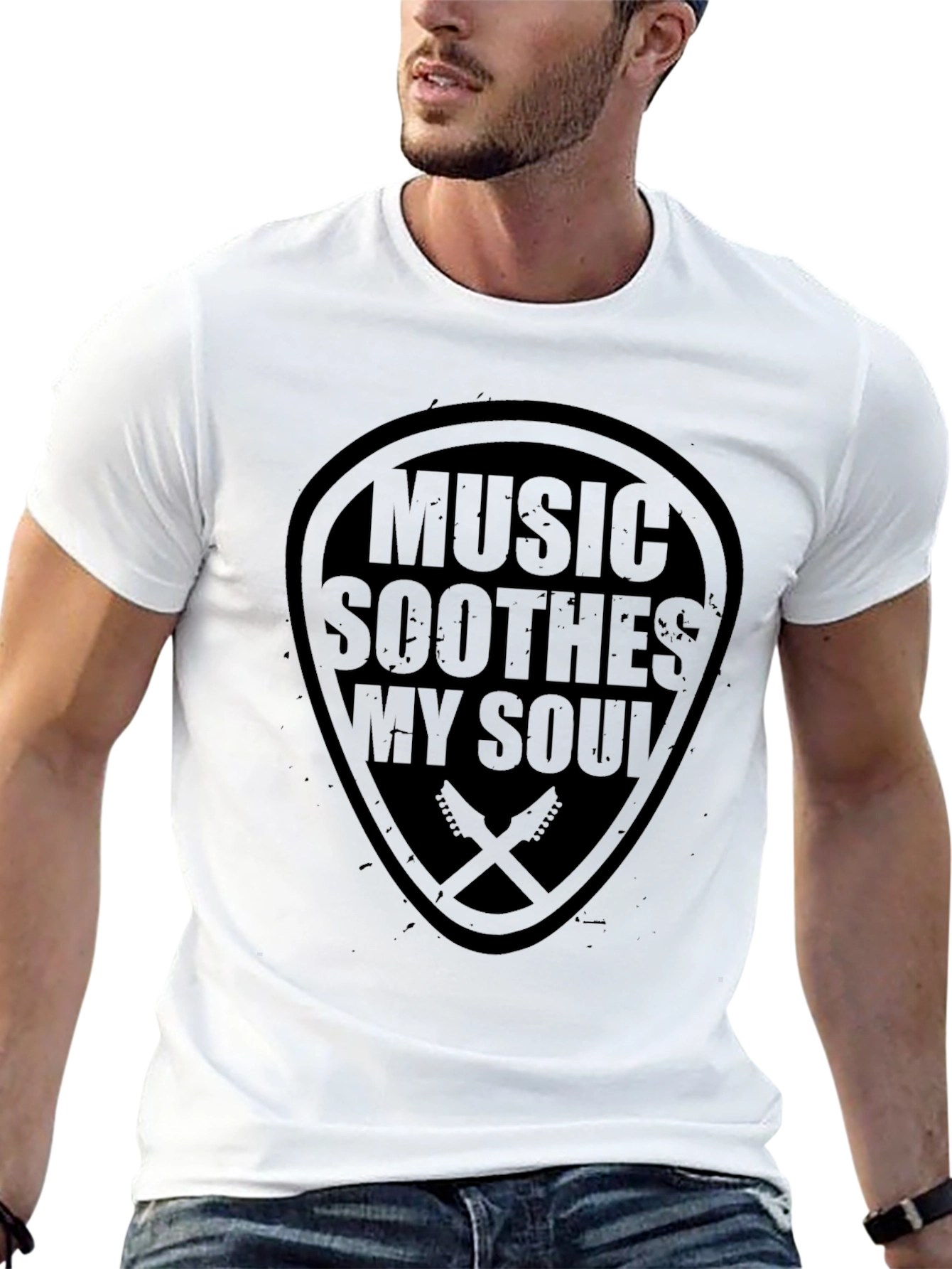 Music Soothes My Soul Guitar T-Shirt