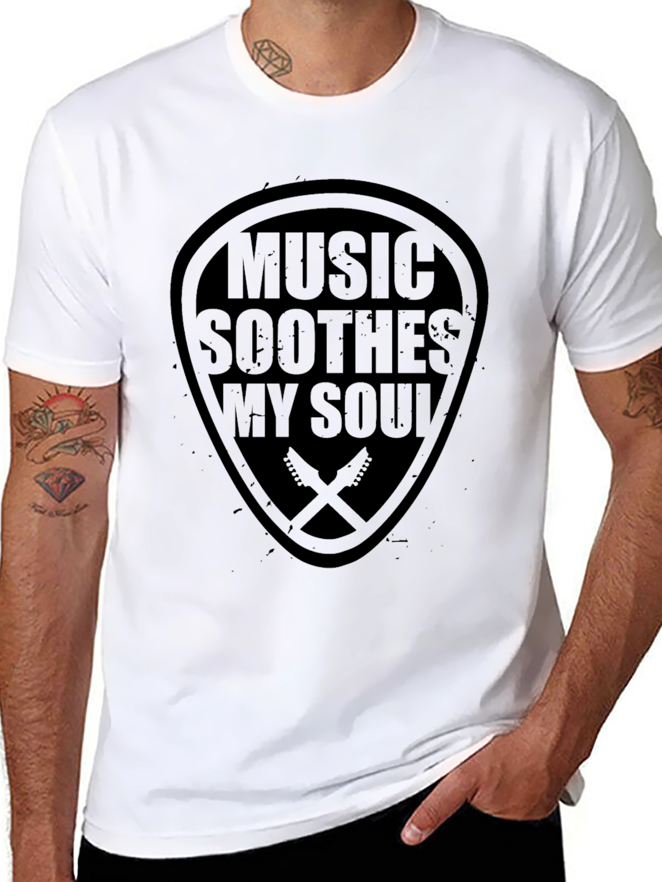 Music Soothes My Soul Guitar T-Shirt