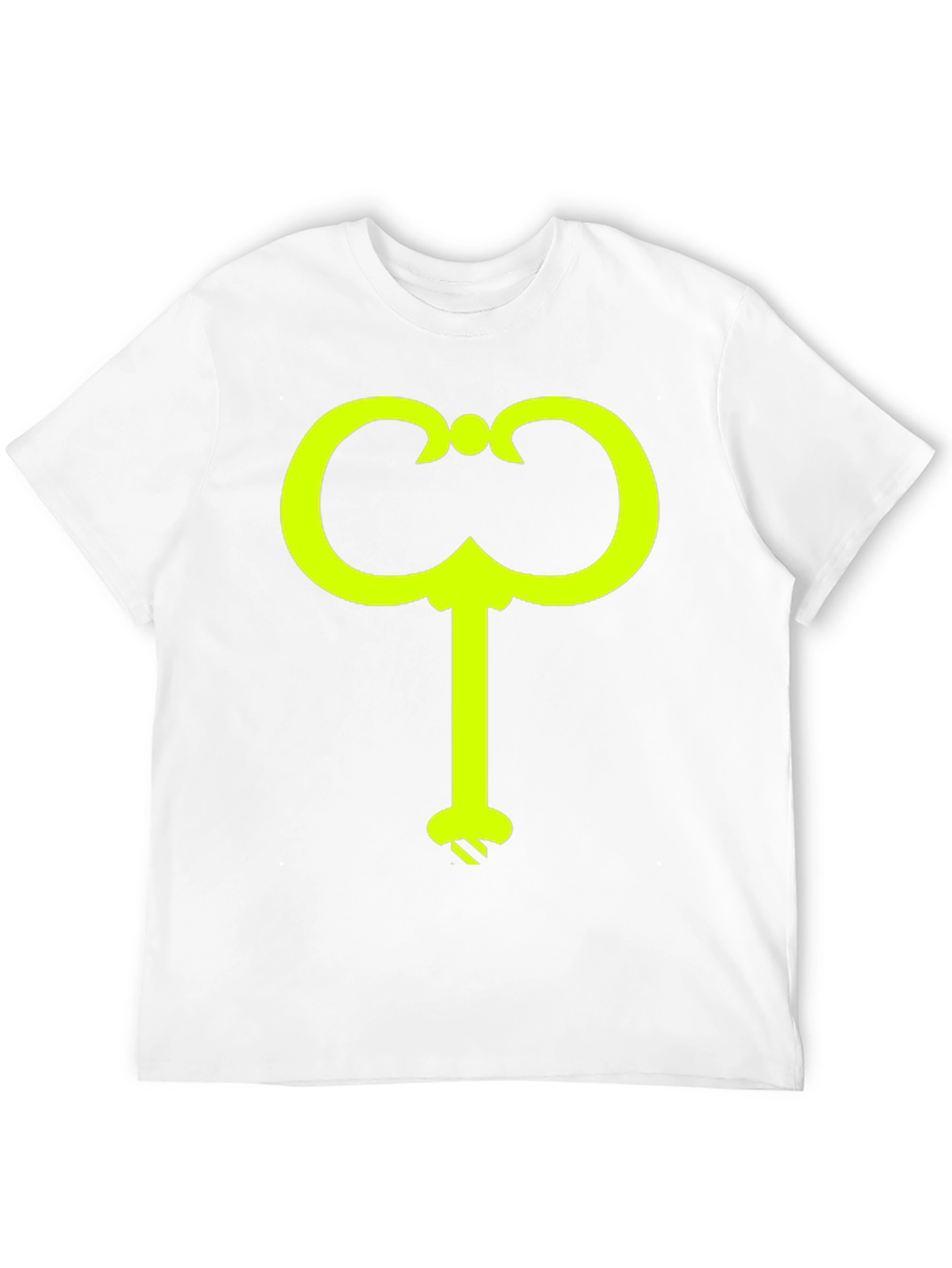 Black T-Shirt with Yellow Catalan Key Design