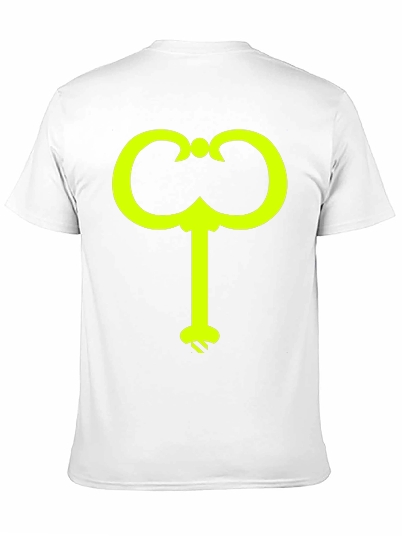 Black T-Shirt with Yellow Catalan Key Design