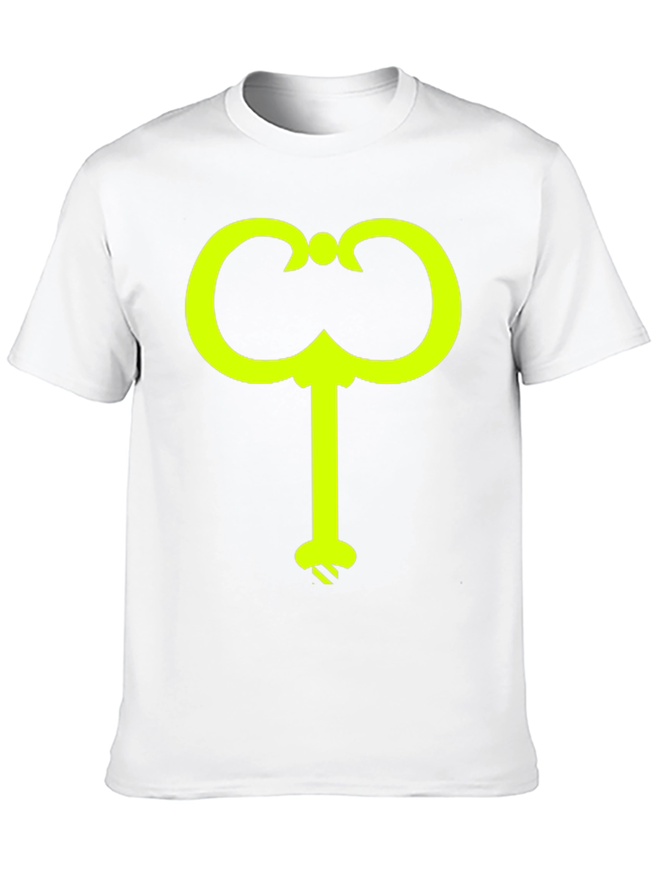 Black T-Shirt with Yellow Catalan Key Design