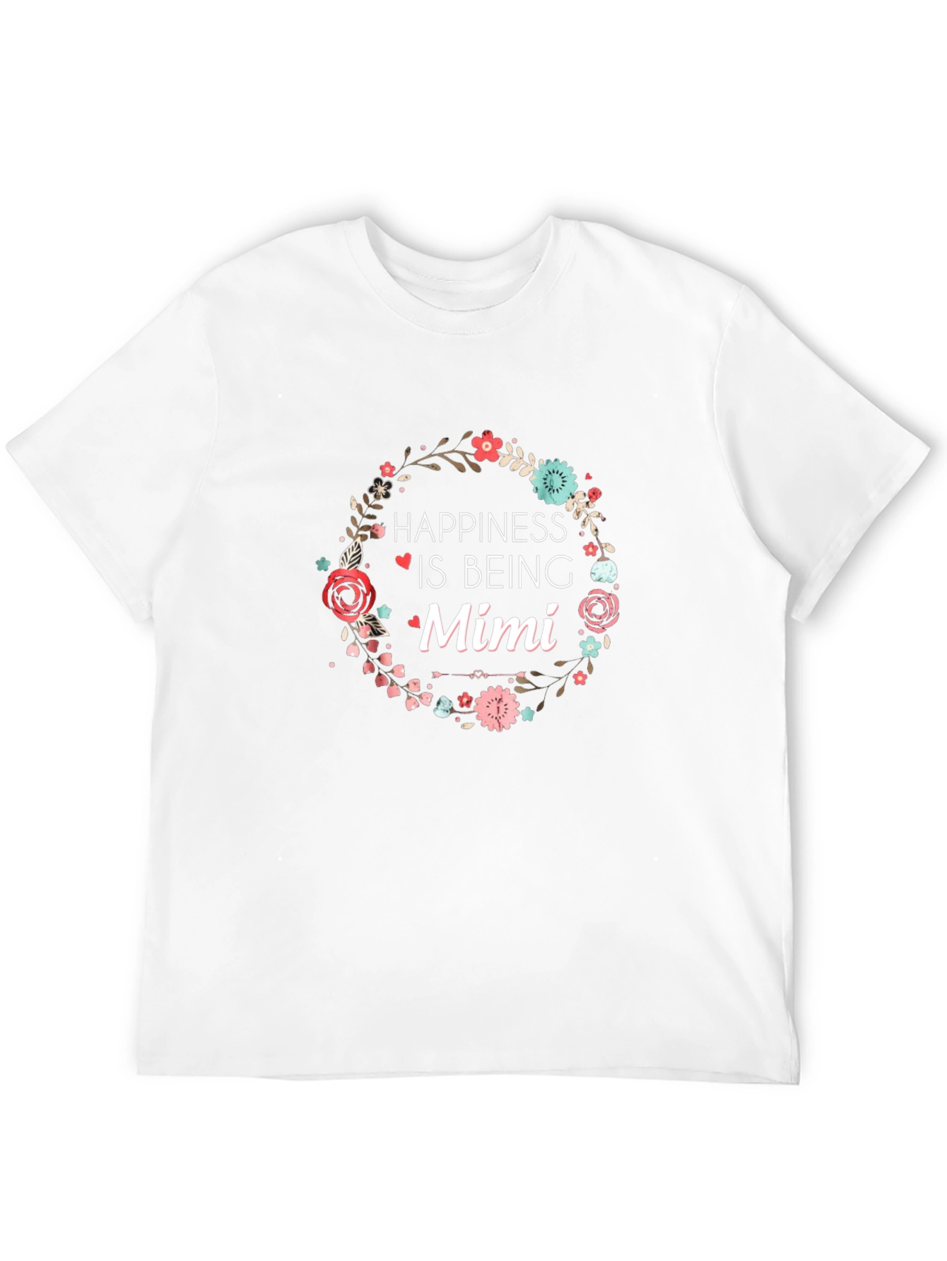 Happiness Is Being Mimi Black Tee Shirt