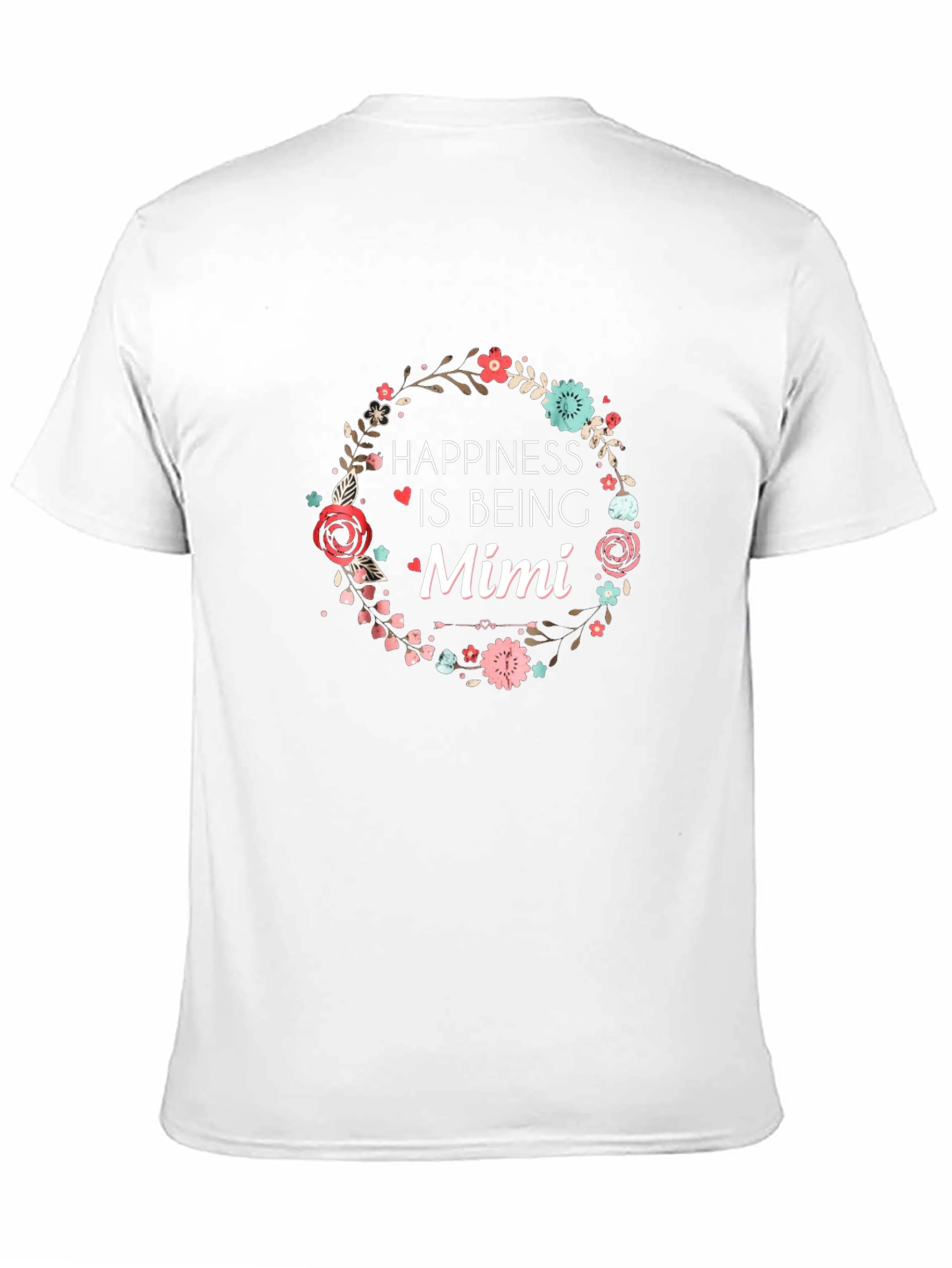 Happiness Is Being Mimi Black Tee Shirt