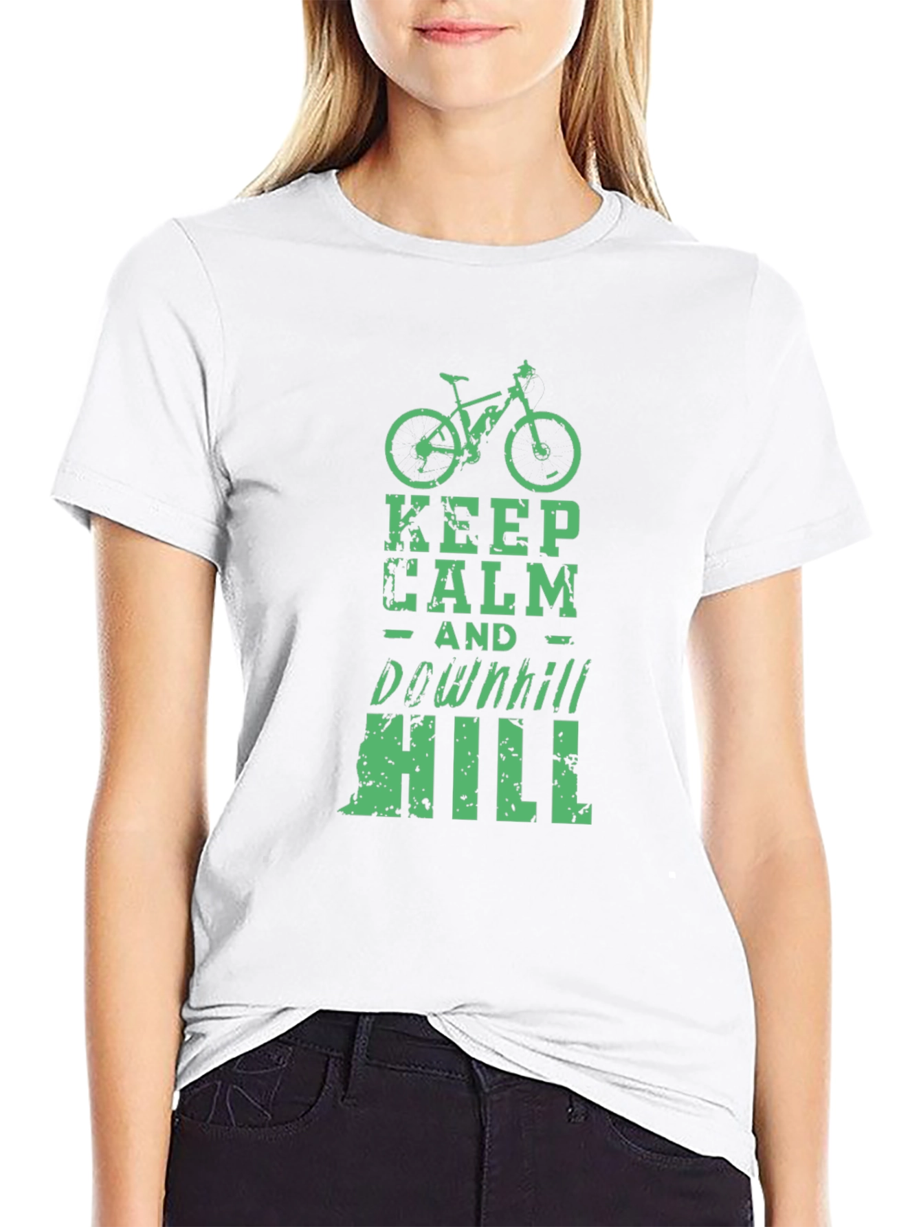 Keep Calm Downhill Mountain Bike T-Shirt