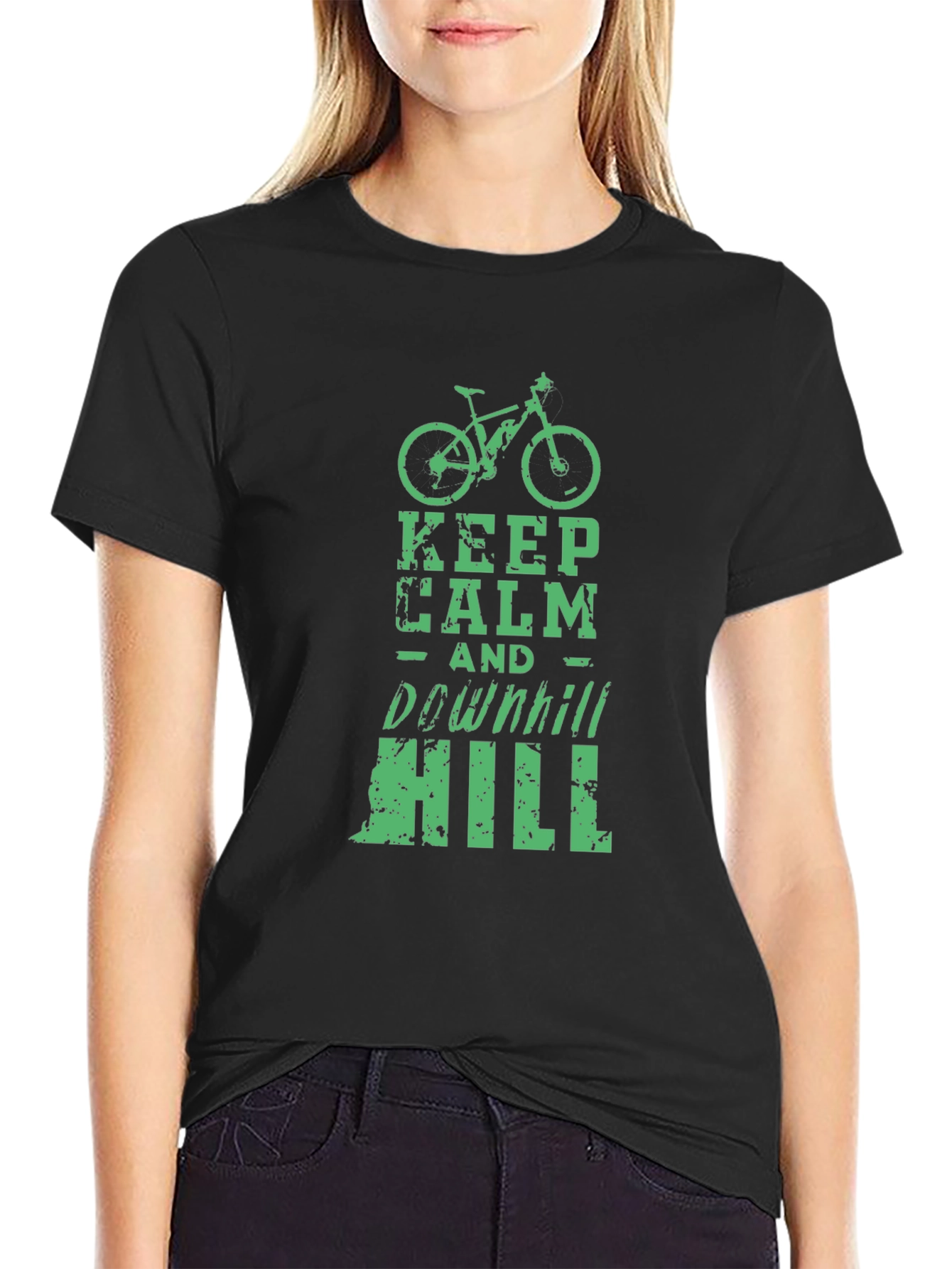 Keep Calm Downhill Mountain Bike T-Shirt