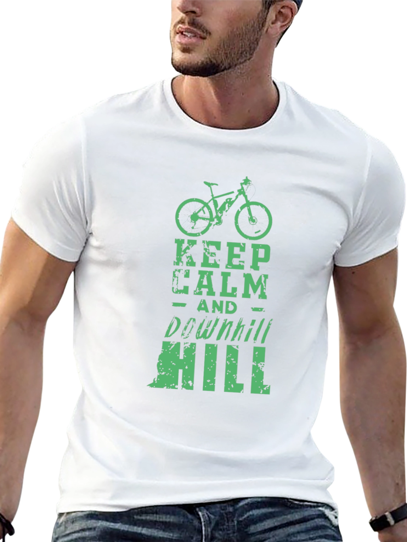 Keep Calm Downhill Mountain Bike T-Shirt
