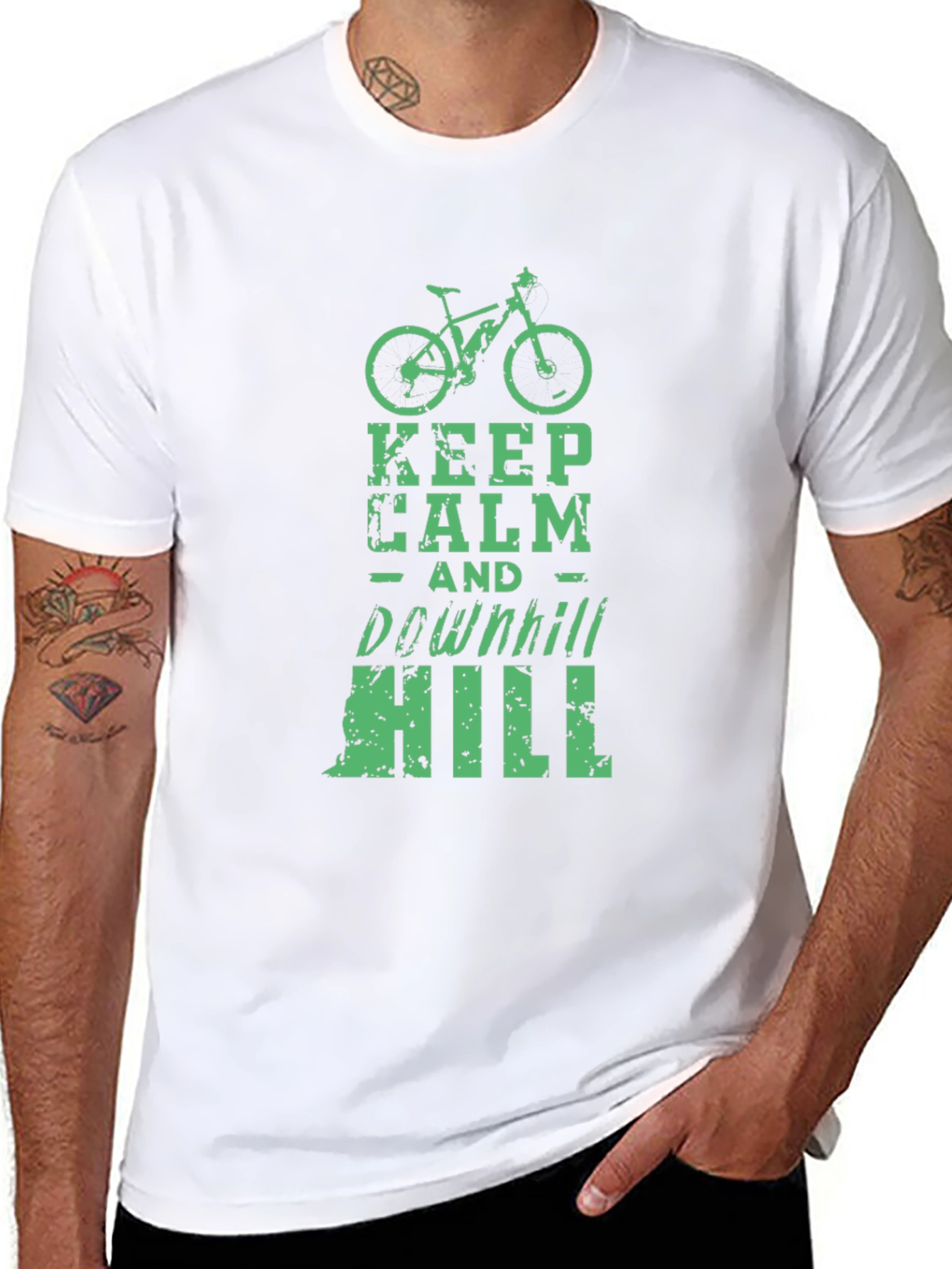 Keep Calm Downhill Mountain Bike T-Shirt