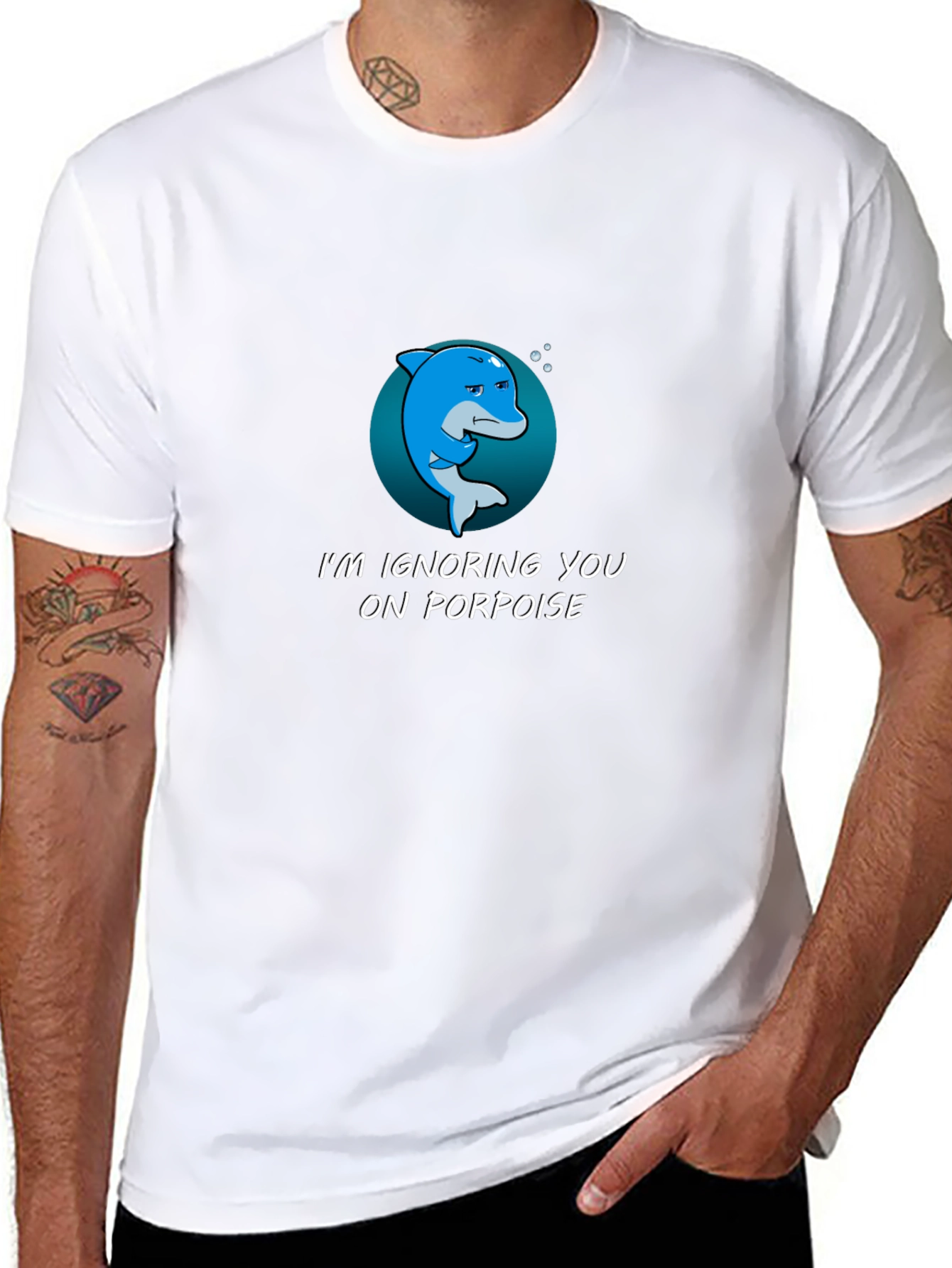 Ignoring You On Porpoise Graphic T-Shirt