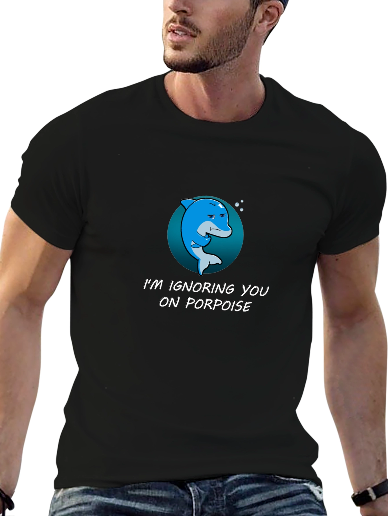 Ignoring You On Porpoise Graphic T-Shirt
