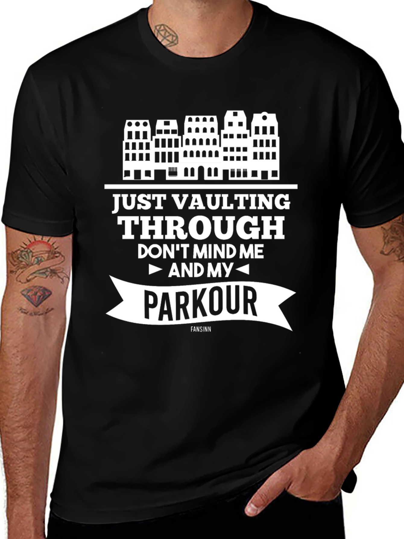 Parkour Graphic T-Shirt - Just Vaulting Through