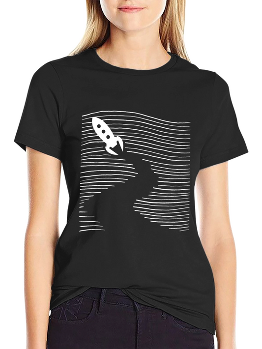 Rocket Launch Graphic Tee - Black