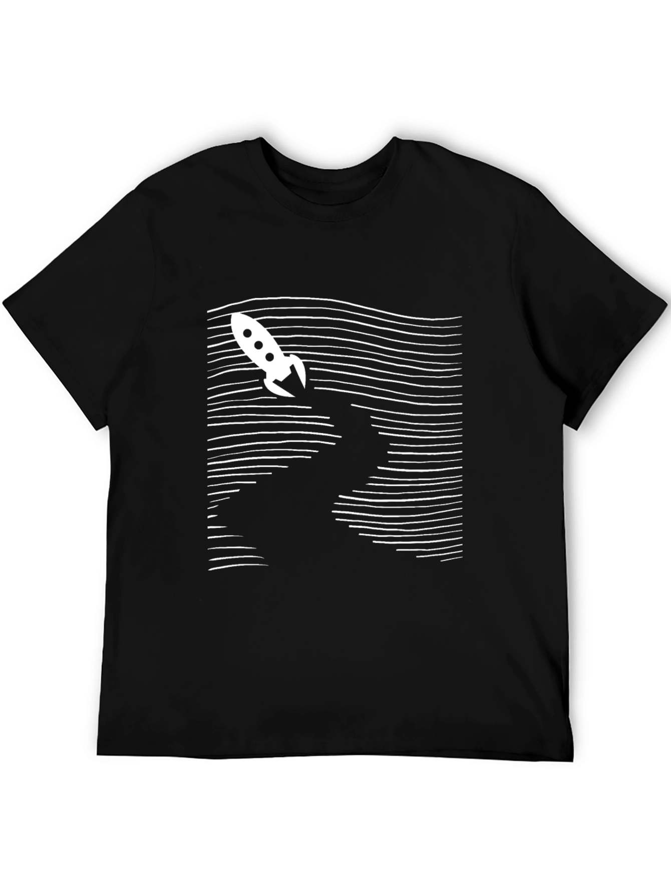 Rocket Launch Graphic Tee - Black