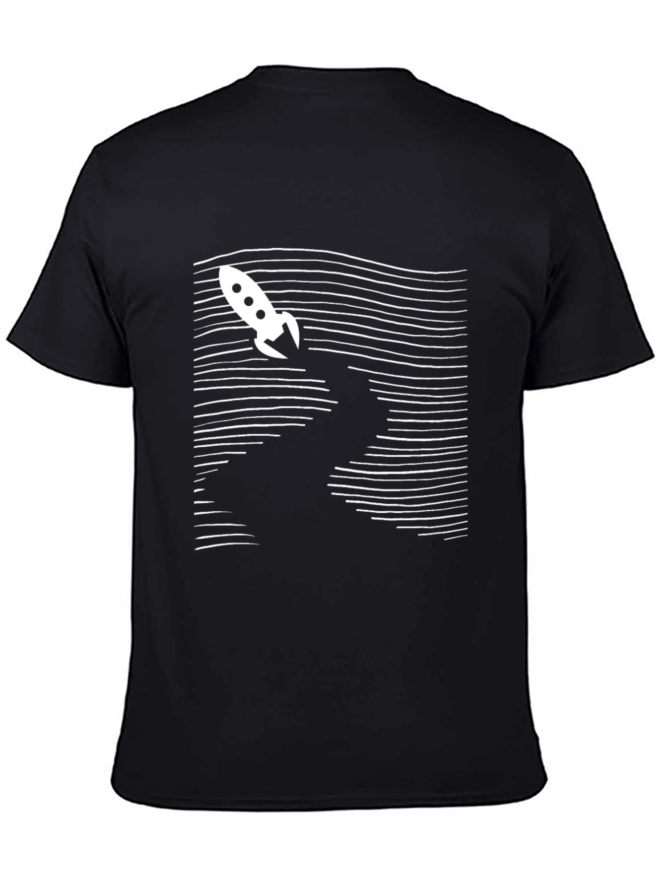 Rocket Launch Graphic Tee - Black