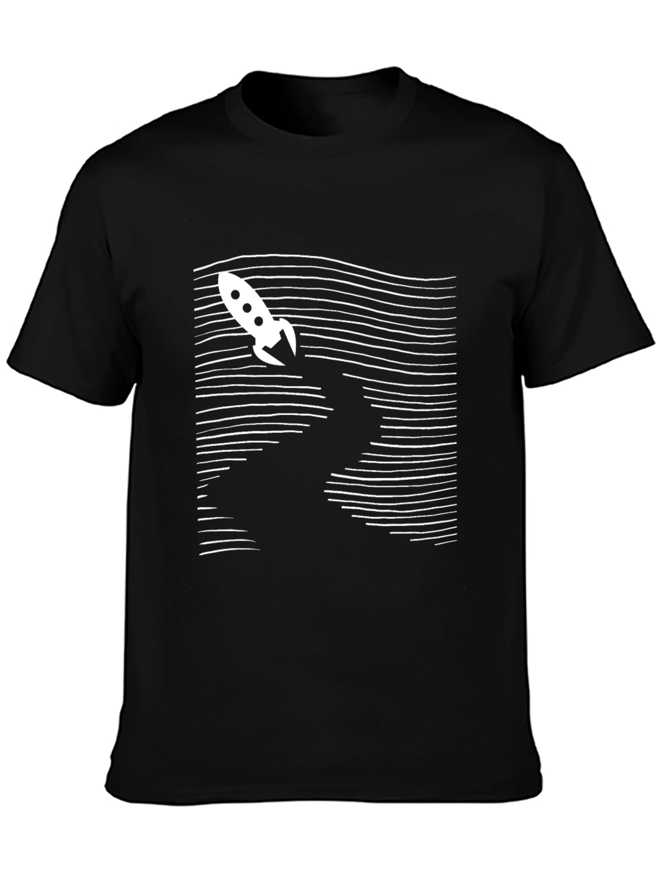 Rocket Launch Graphic Tee - Black