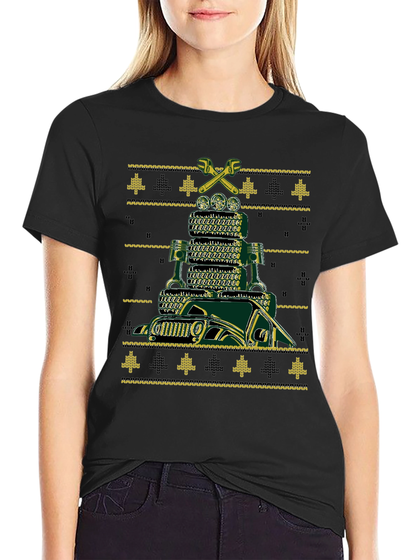 Jeep Ugly Christmas Sweater T-Shirt