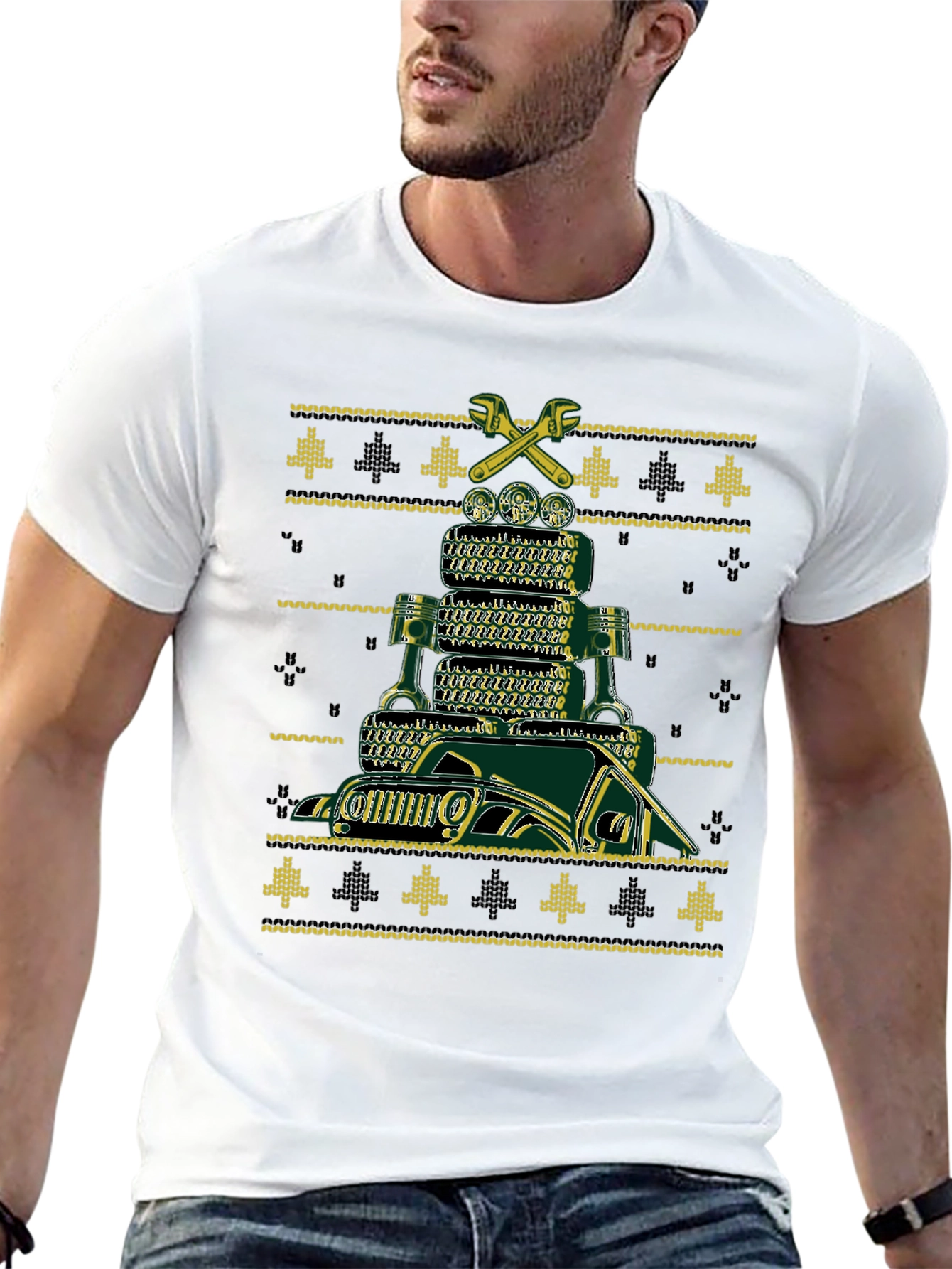 Jeep Ugly Christmas Sweater T-Shirt
