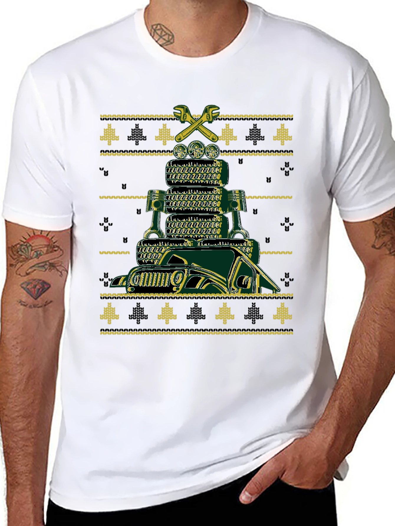 Jeep Ugly Christmas Sweater T-Shirt