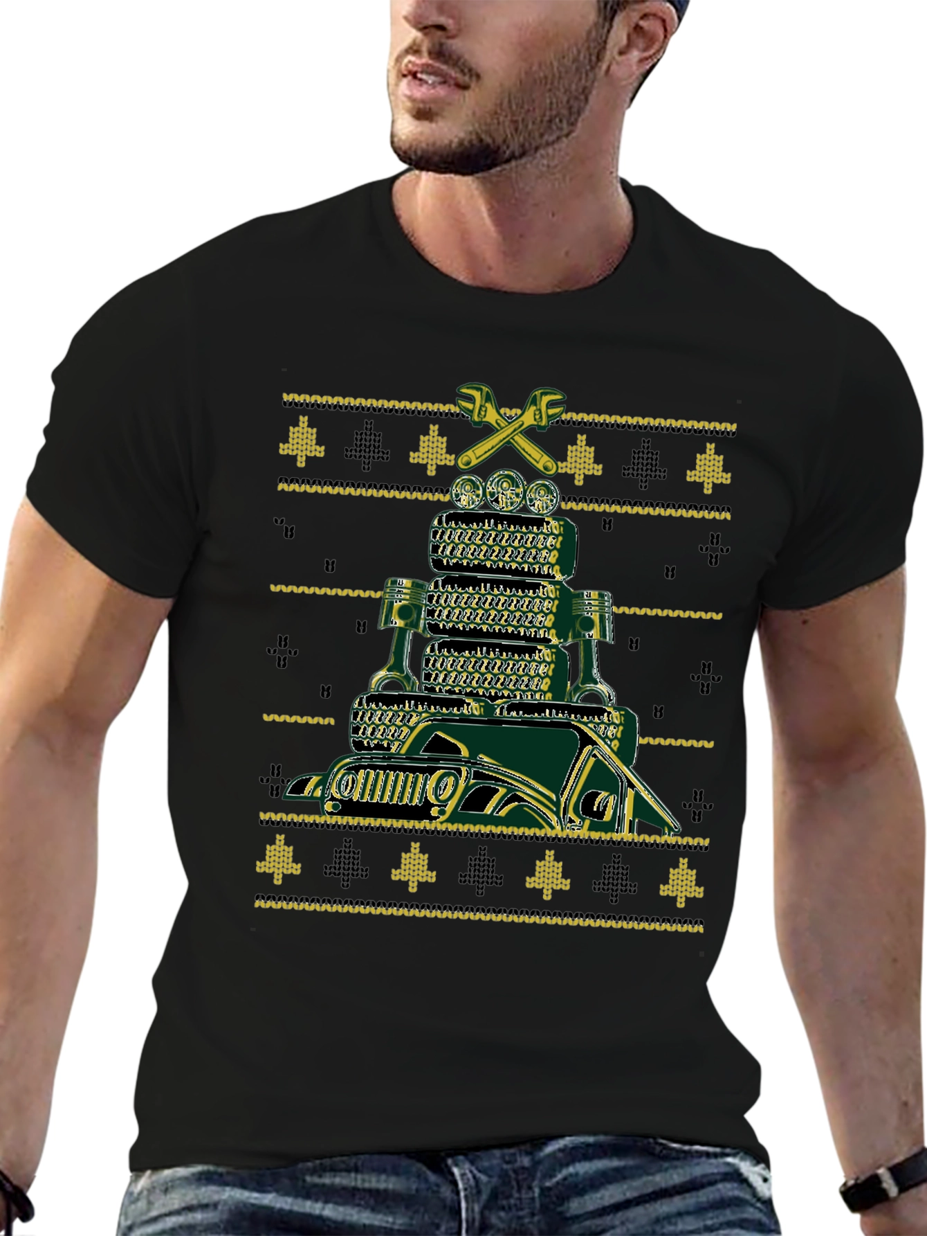 Jeep Ugly Christmas Sweater T-Shirt