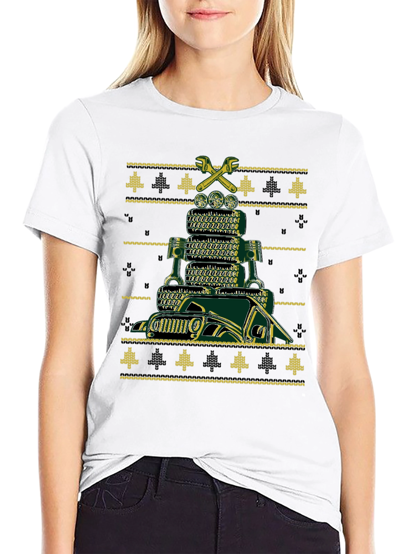 Jeep Ugly Christmas Sweater T-Shirt