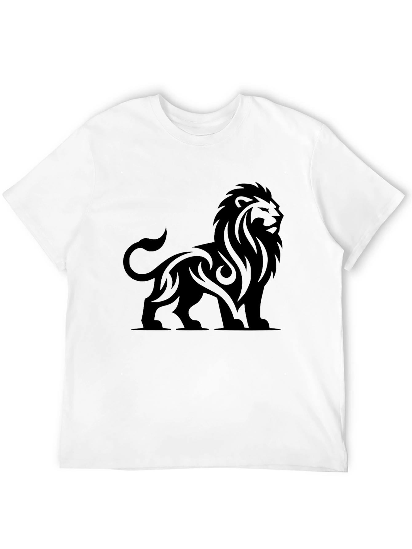 Lion Graphic Tee - Classic Black T-Shirt