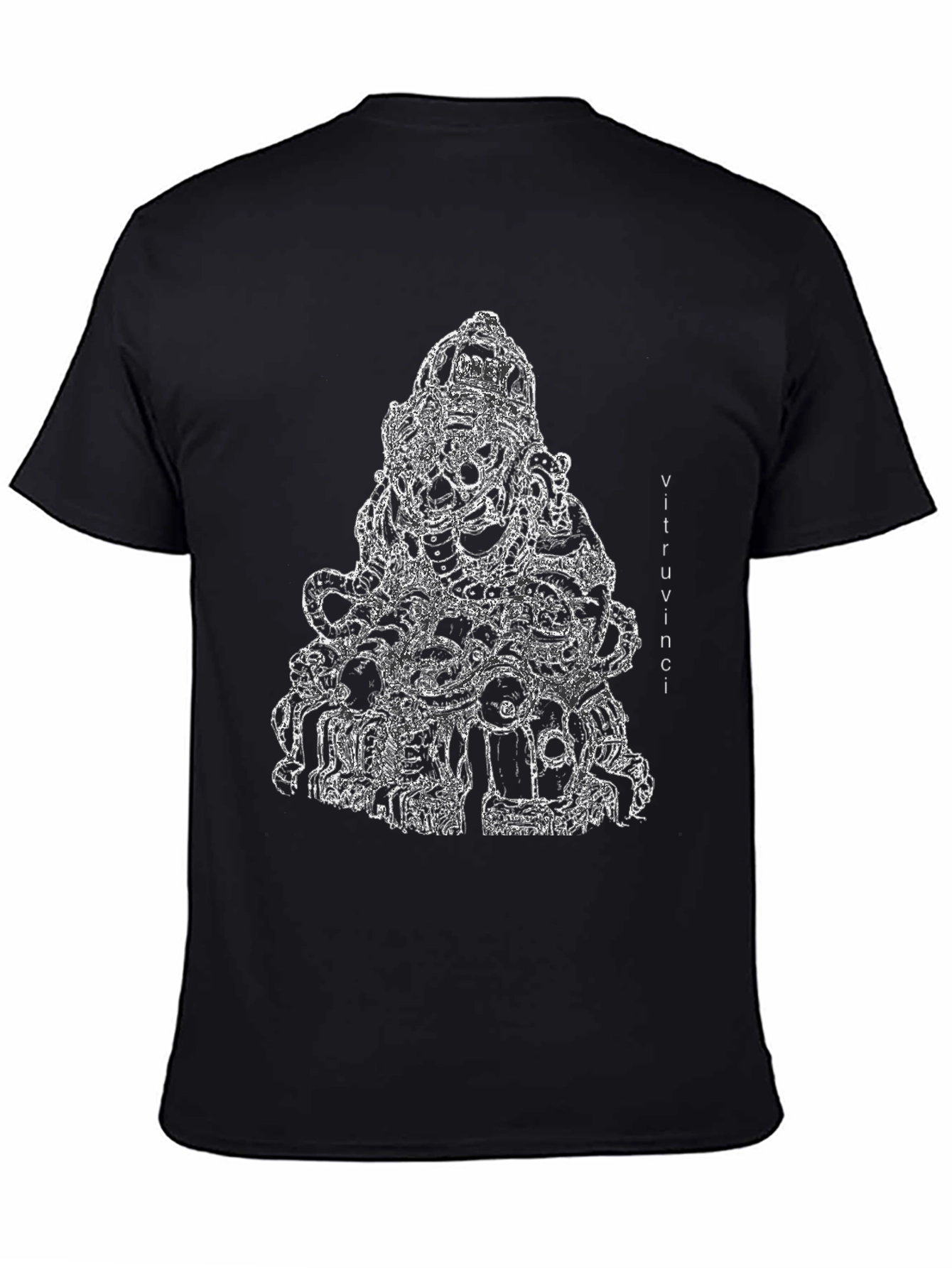 Abstract Ganesha Black T-Shirt