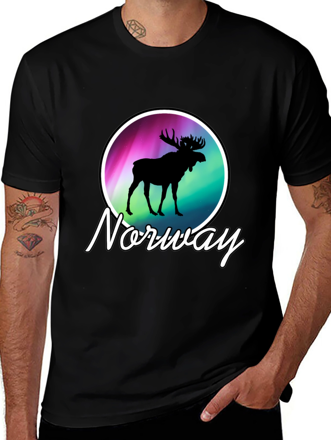 Norway Moose Graphic T-Shirt