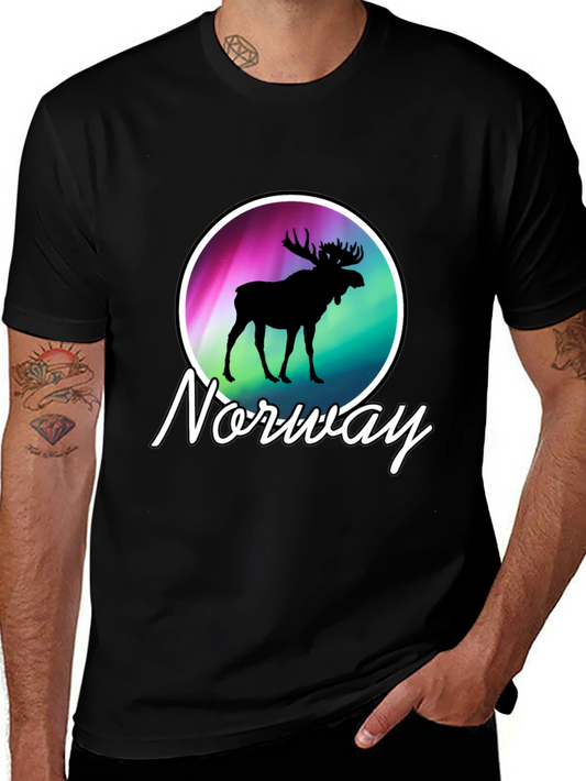 Norway Moose Graphic T-Shirt