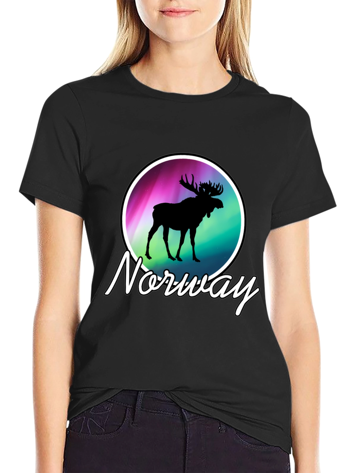 Norway Moose Graphic T-Shirt