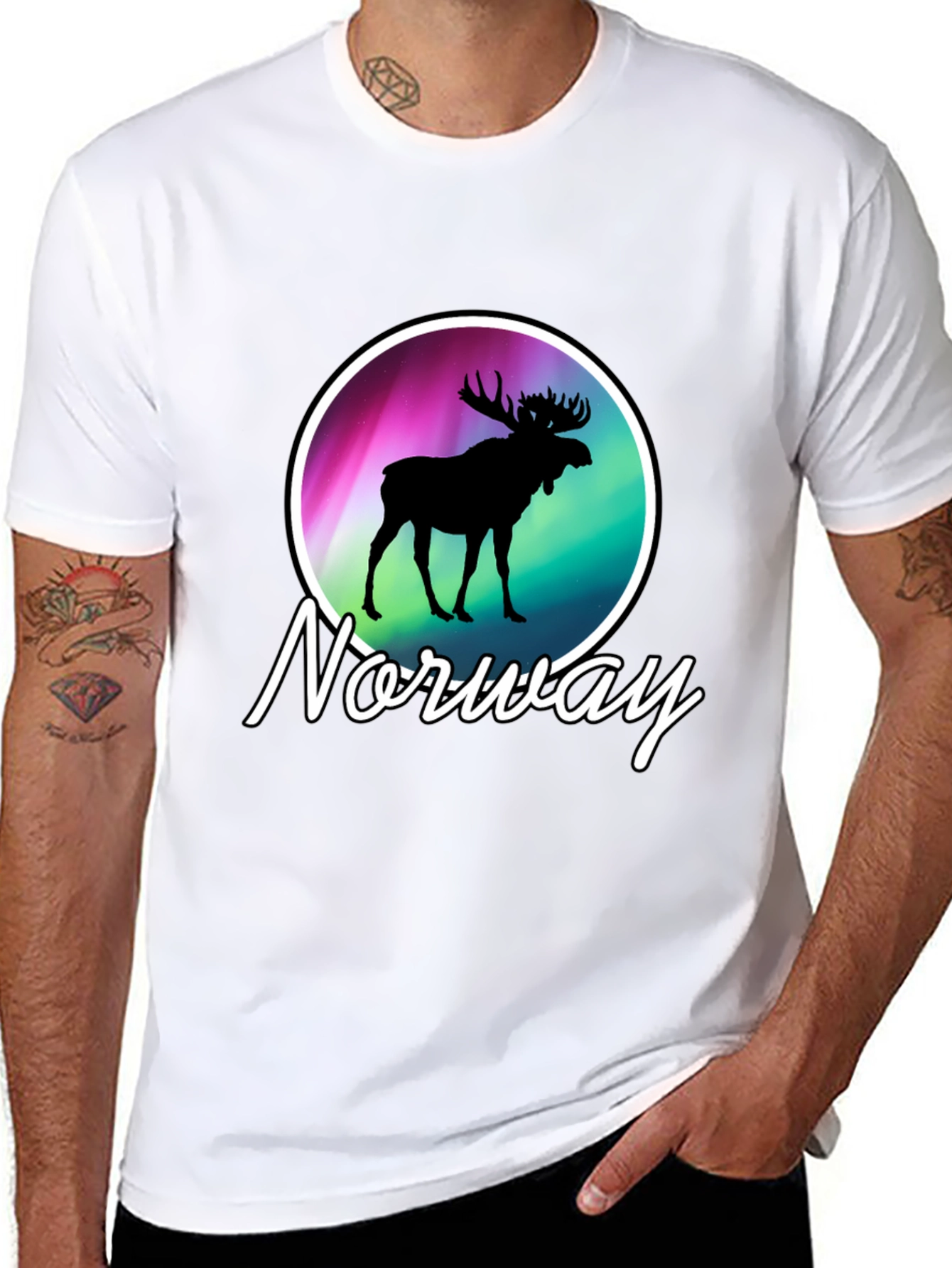 Norway Moose Graphic T-Shirt