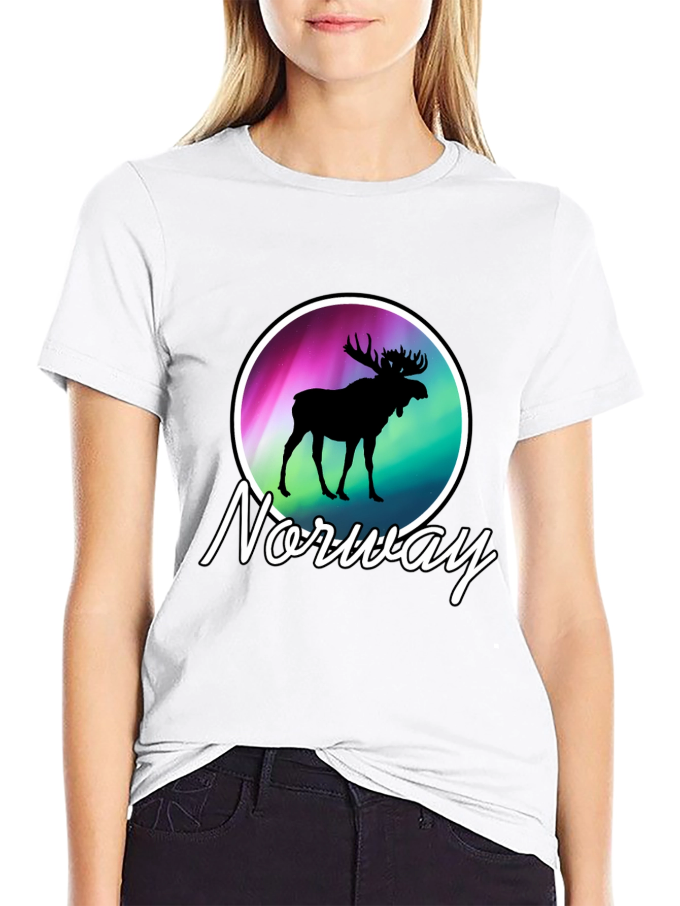 Norway Moose Graphic T-Shirt